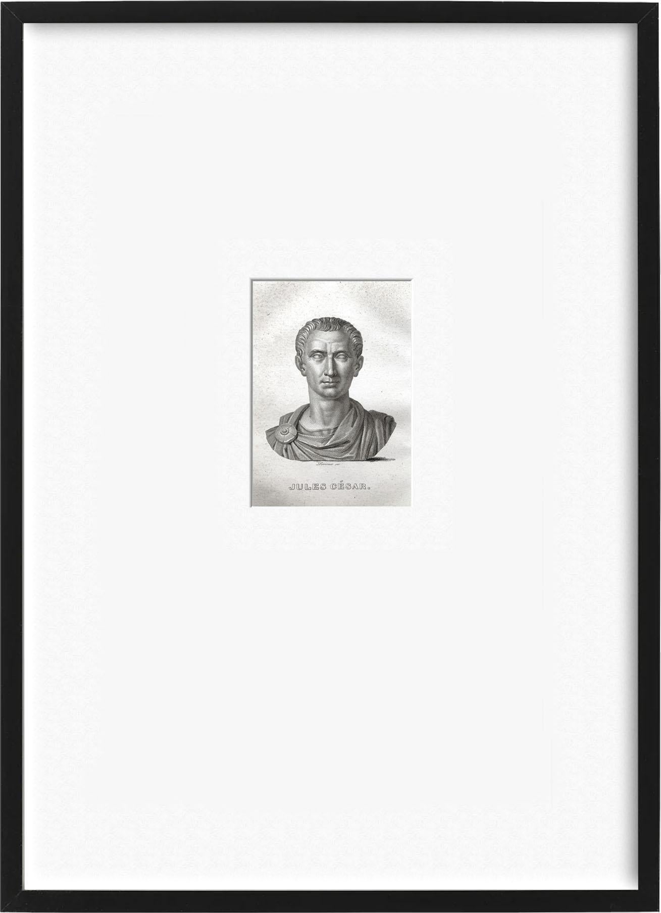 Neoclassical Set of Twenty Framed 19th Century French Portrait Etchings For Sale