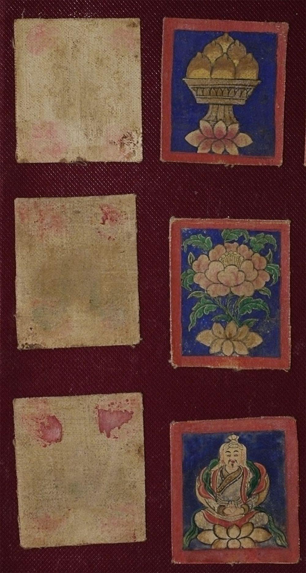 Set of Twenty Three Antique Tibetan or Mongolian Miniature Thangkas, 6662 6