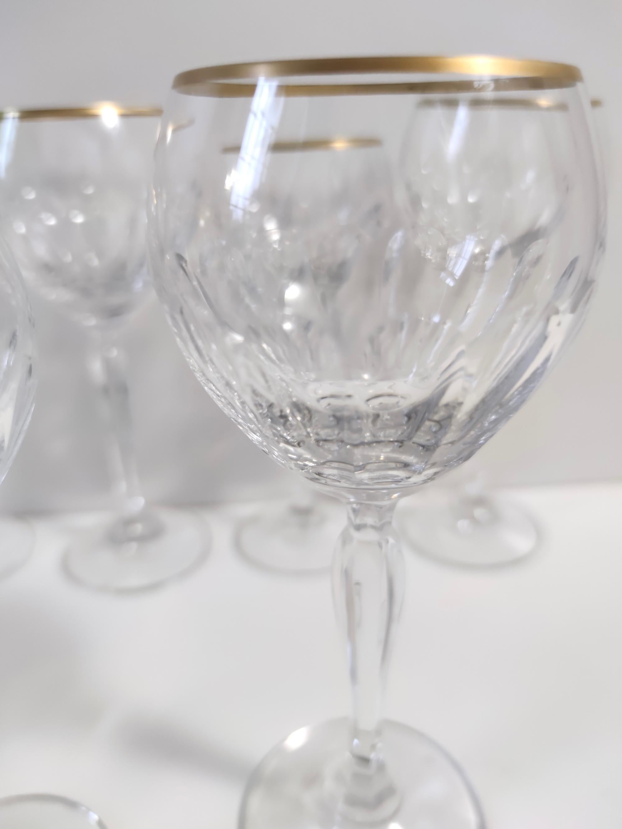 Late 20th Century Set of Twenty-two Postmodern Crystal Drinking Glasses by Spiegelau, Germany For Sale