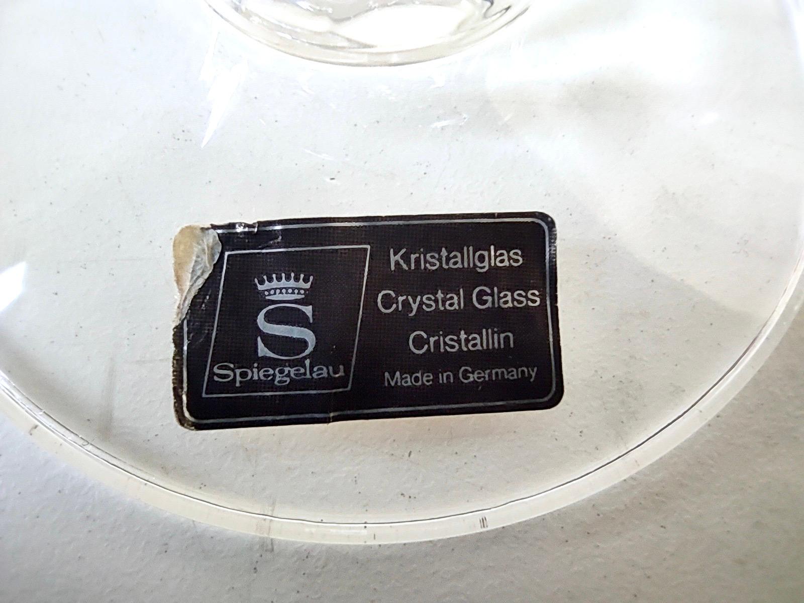 Set von zweiundzwanzig postmodernen Kristall-Getränkegläsern von Spiegelau, Deutschland im Angebot 4
