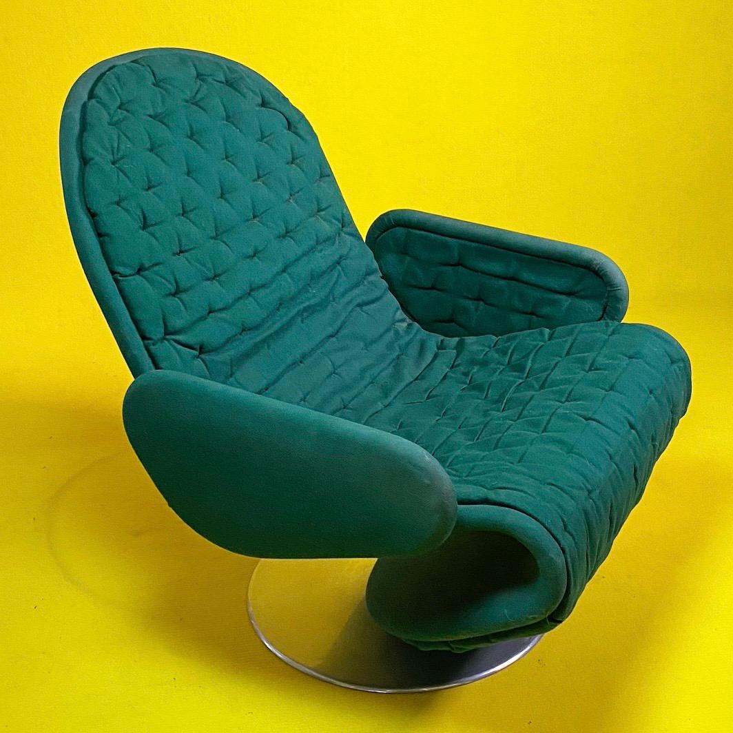 Ensemble de deux chaises à accoudoirs 1-2-3 Deluxe de Verner Panton pour Fritz Hansen, années 1970 Bon état - En vente à Haderslev, DK