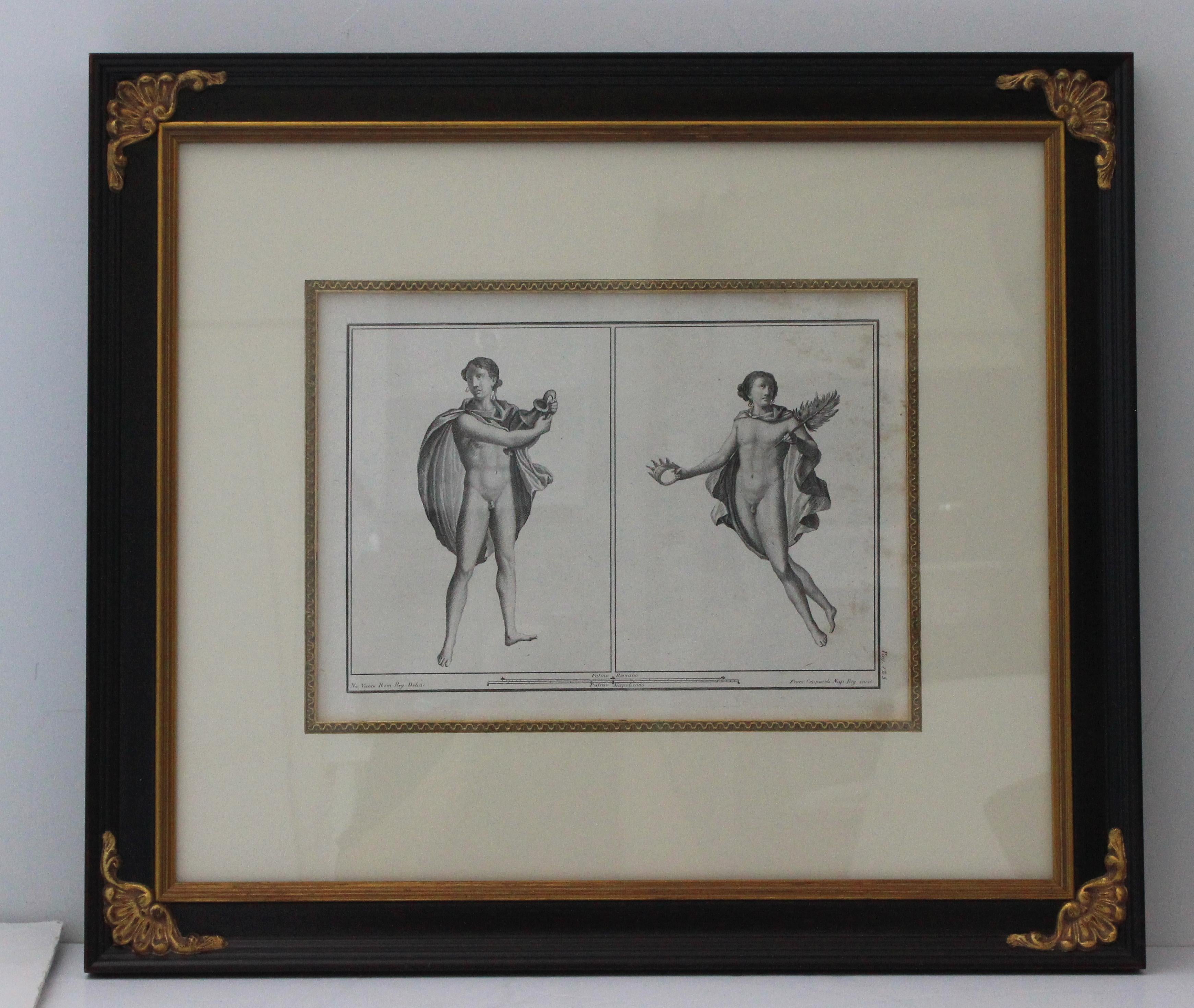 Italian Set of Two 18th Century Classical Engravings