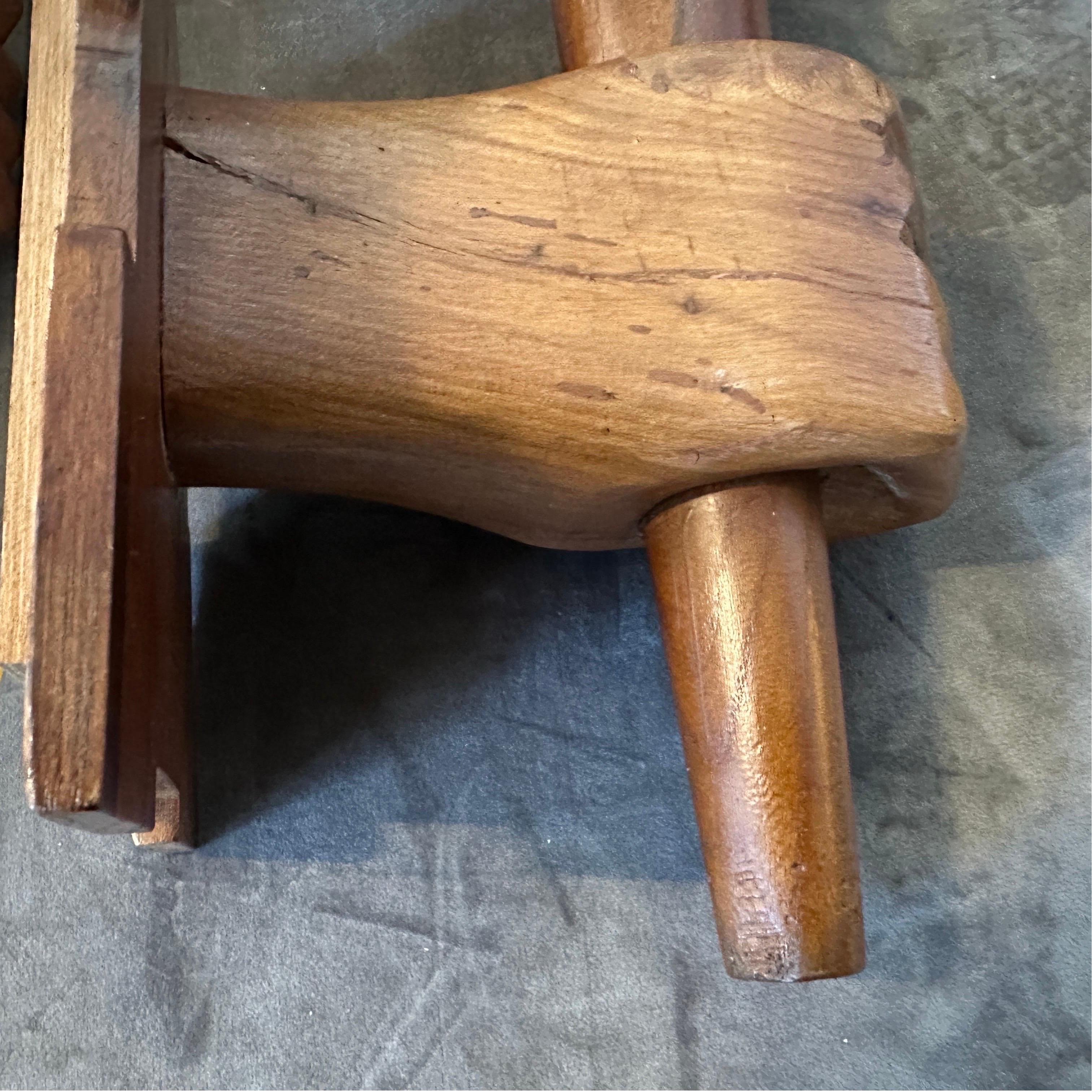 Satz von zwei 1940er Art Deco Holz und Glas Italienisch Wandleuchten im Angebot 6