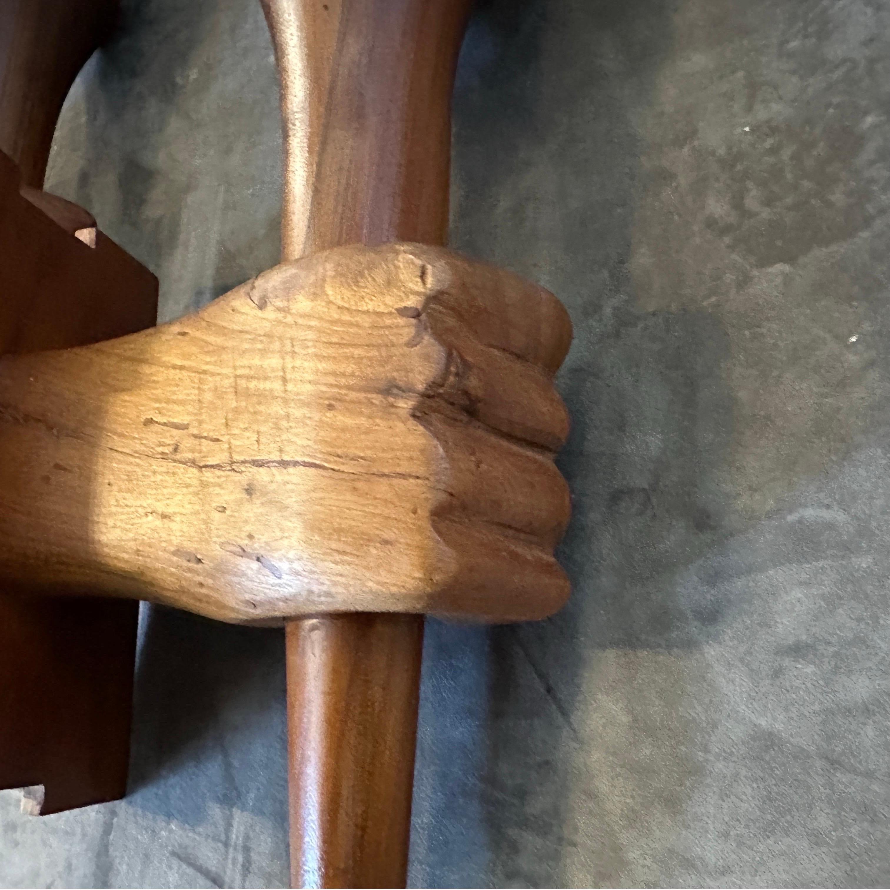 Satz von zwei 1940er Art Deco Holz und Glas Italienisch Wandleuchten im Angebot 7