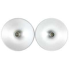 Vintage Set of Two 1960s Charlotte Perriand Style Disc Wall Light by Staff, Germany
