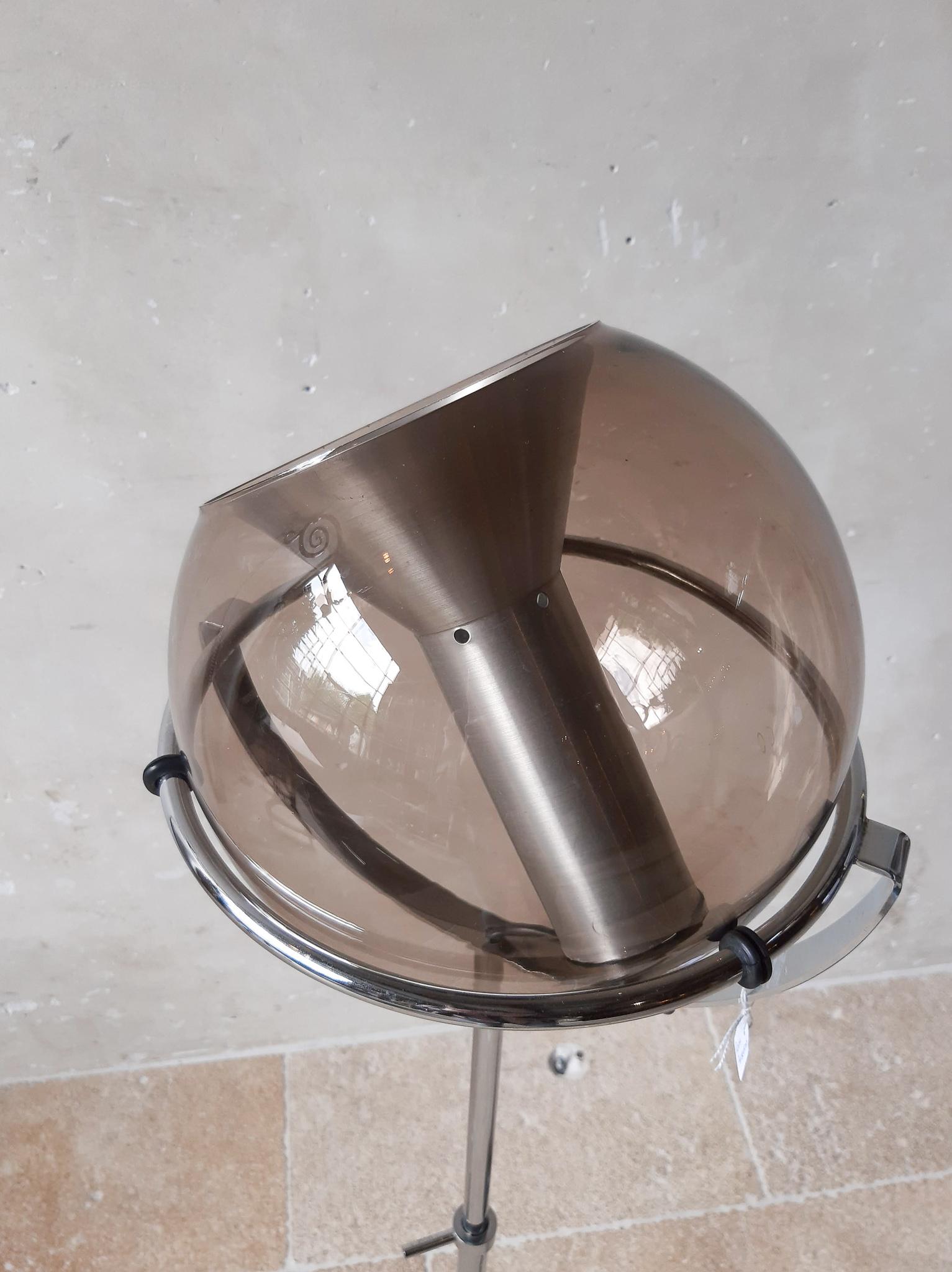 Dutch Set of Two 1960s Globe Floor Lamps by Frank Ligtelijn for RAAK Amsterdam