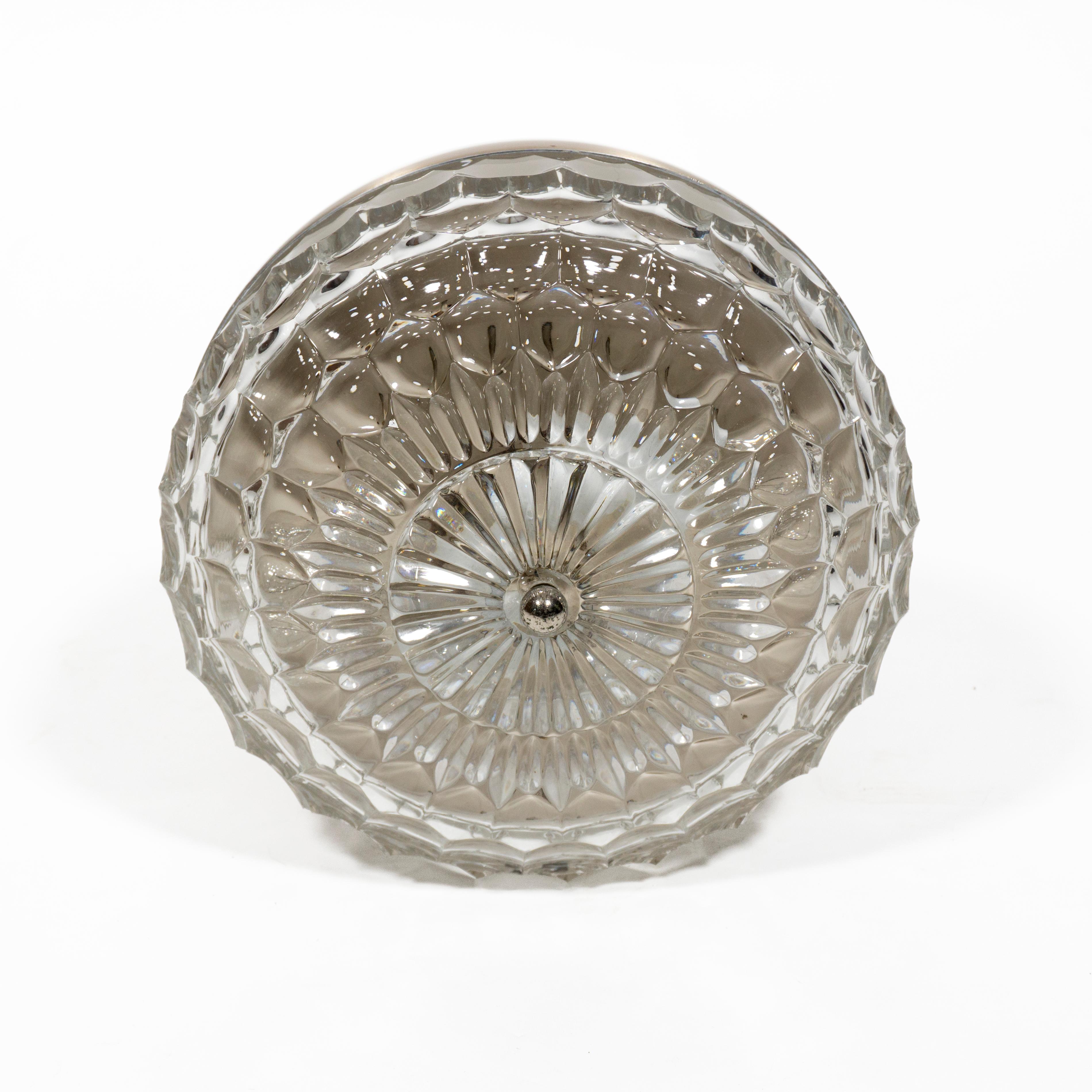 Satz von zwei 1960er Jahre Mid-Century Italienisch Glas Pendelleuchte Lampen. Stilux, Italien im Angebot 6