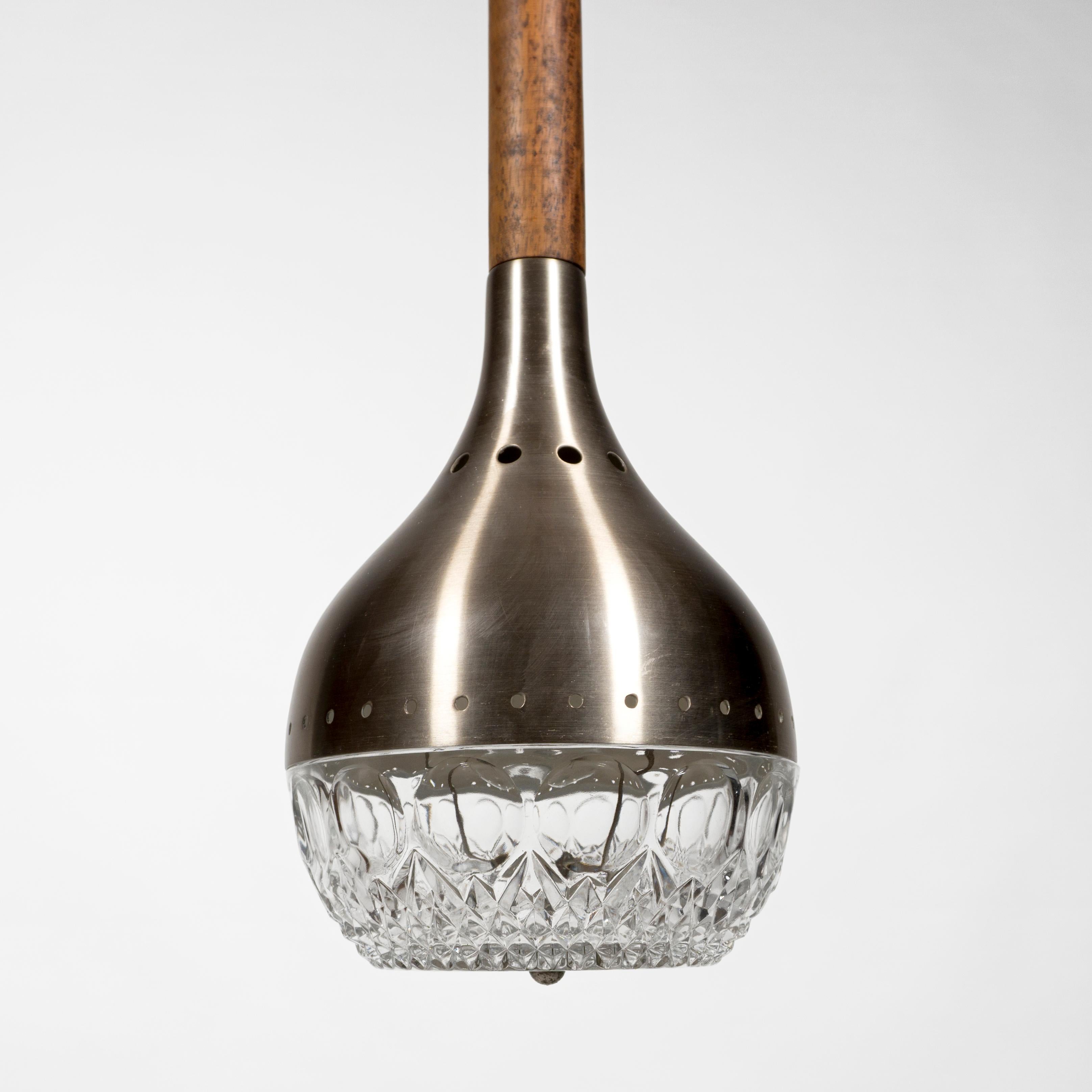 Satz von zwei 1960er Jahre Mid-Century Italienisch Glas Pendelleuchte Lampen. Stilux, Italien (Moderne der Mitte des Jahrhunderts) im Angebot