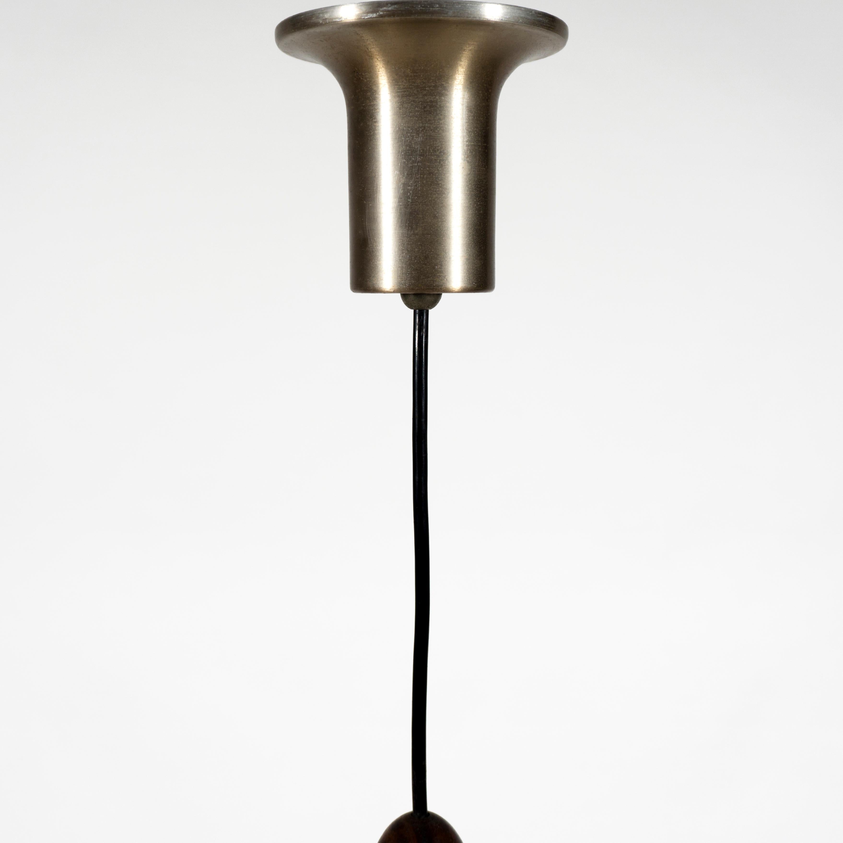 Satz von zwei 1960er Jahre Mid-Century Italienisch Glas Pendelleuchte Lampen. Stilux, Italien (Metall) im Angebot