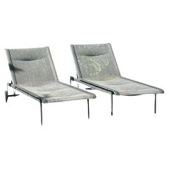 Set of two 1966 Adjustable Chaise - Original Design  Knoll by  Richard Schultz