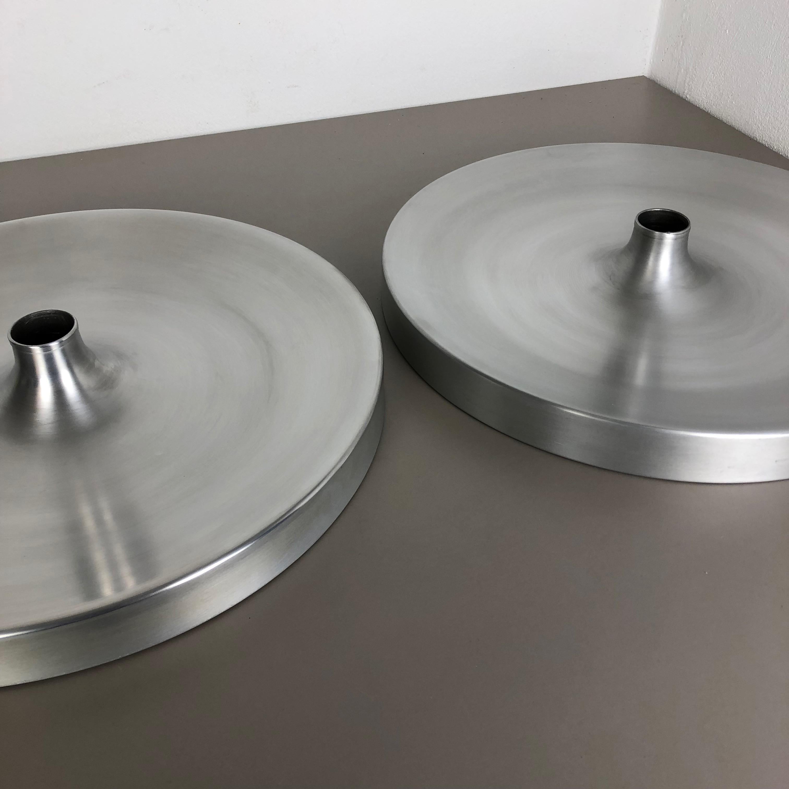 Set of Two 1970s Charlotte Perriand Style Disc Wall Light by Staff, Germany 4