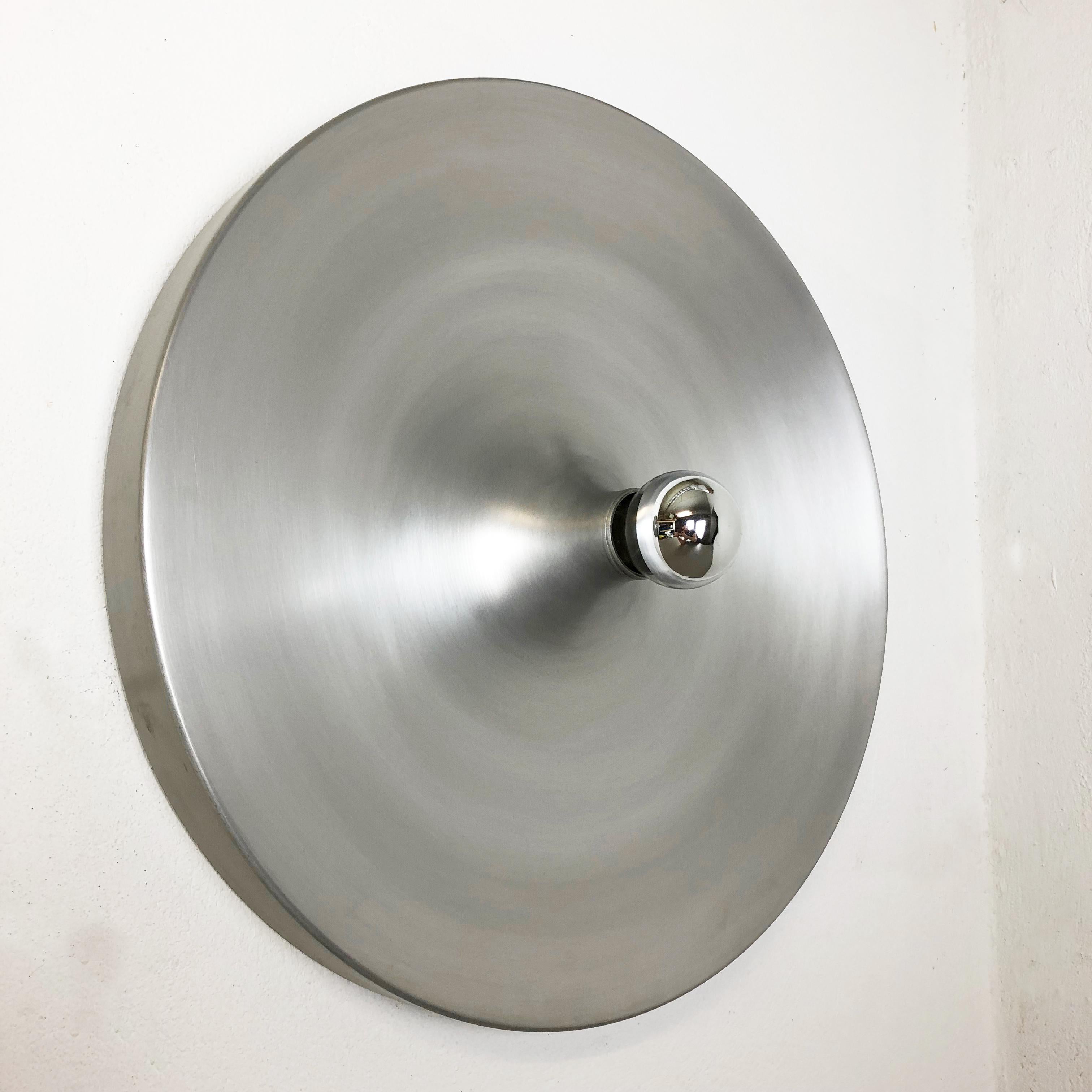 Mid-Century Modern Set of Two 1970s Charlotte Perriand Style Disc Wall Light by Staff, Germany