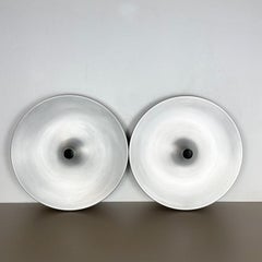Set of Two 1970s Charlotte Perriand Style Disc Wall Light by Staff, Germany