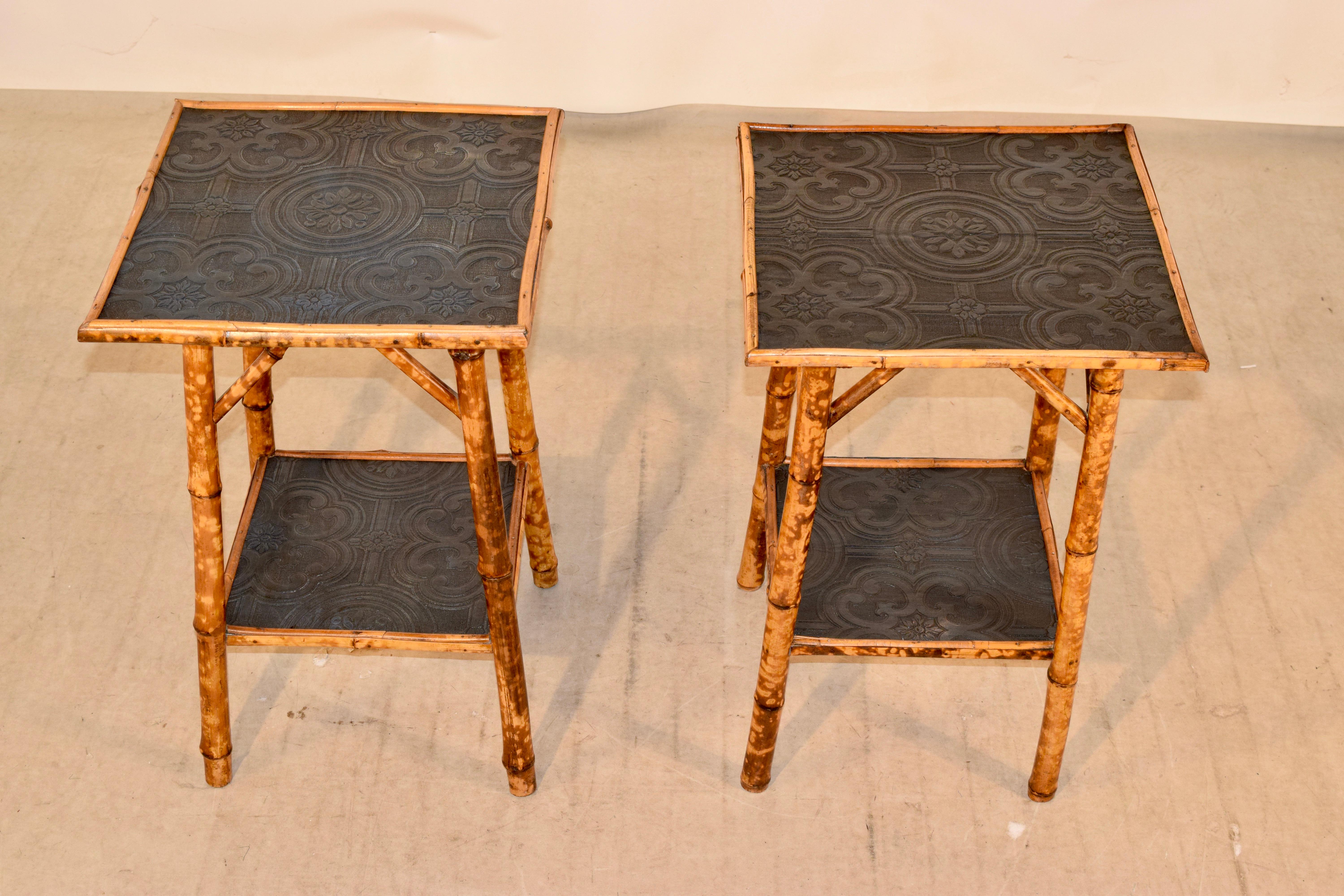 Set of Two 19th Century Bamboo Side Tables 1