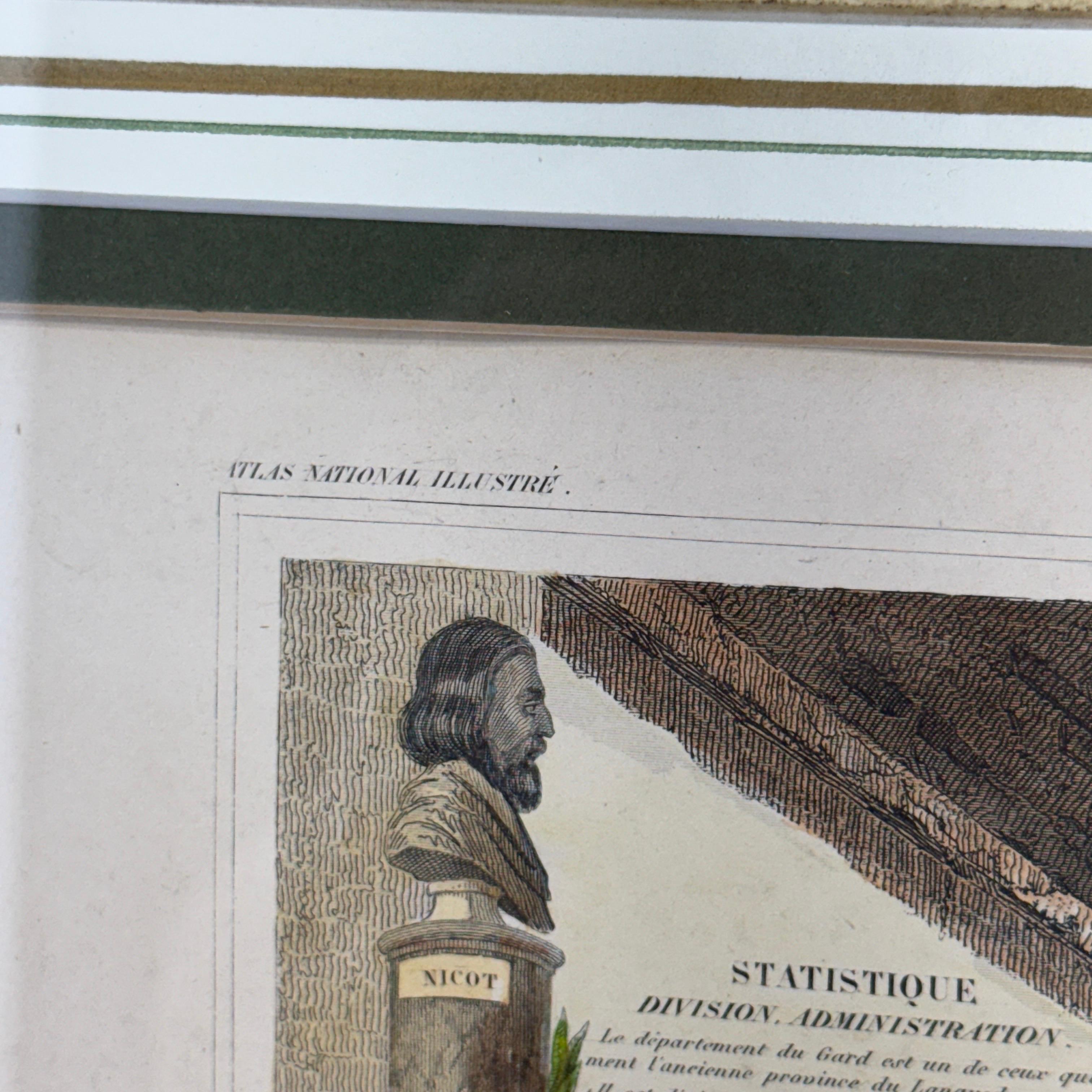 Set von zwei französischen handkolorierten Regionalkarten des 19. Jahrhunderts im Angebot 13