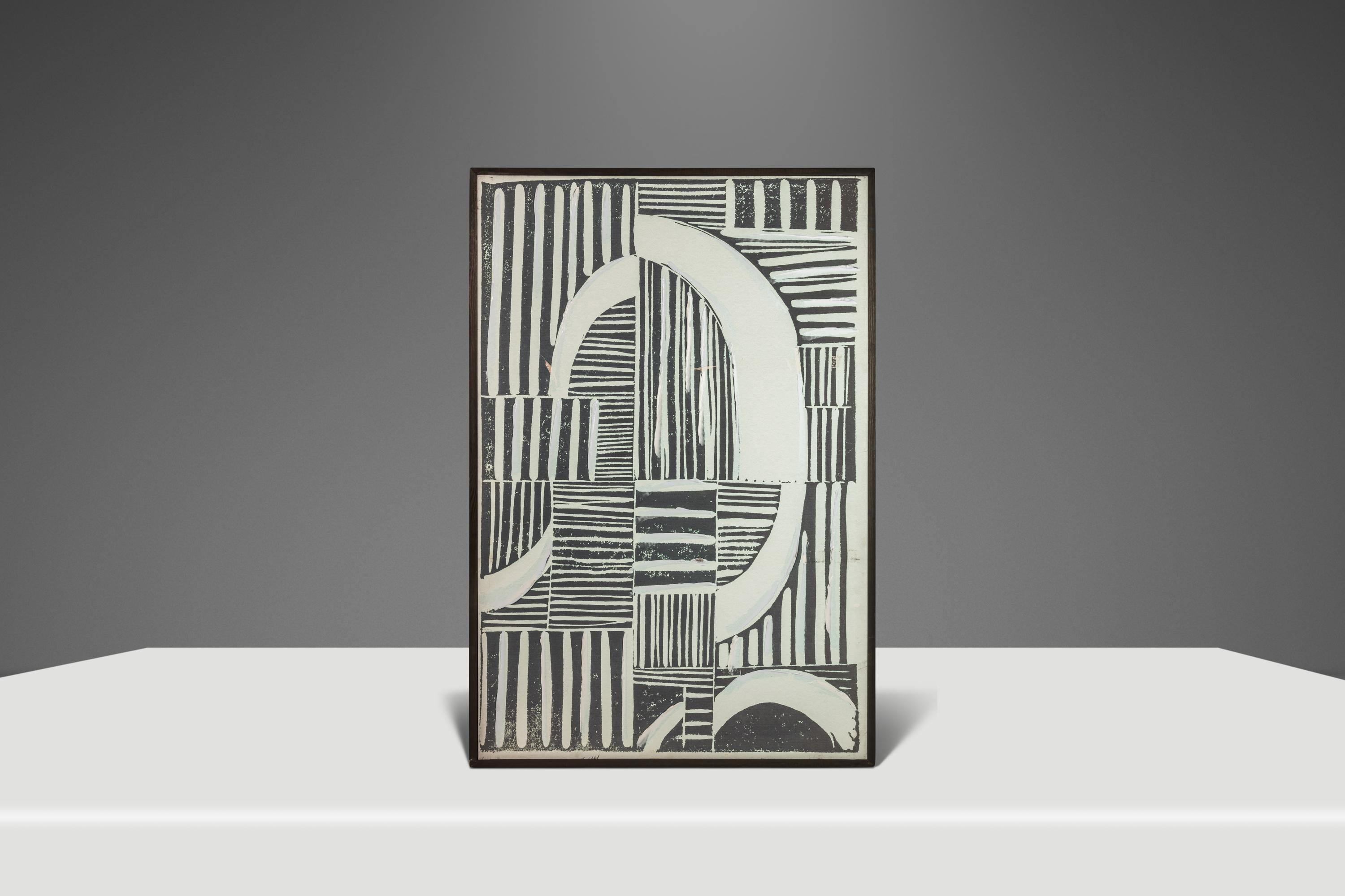 Set von zwei (2) Abstrakten Wandgemälden, digitaler Linocut „A“-Druck im Angebot 9