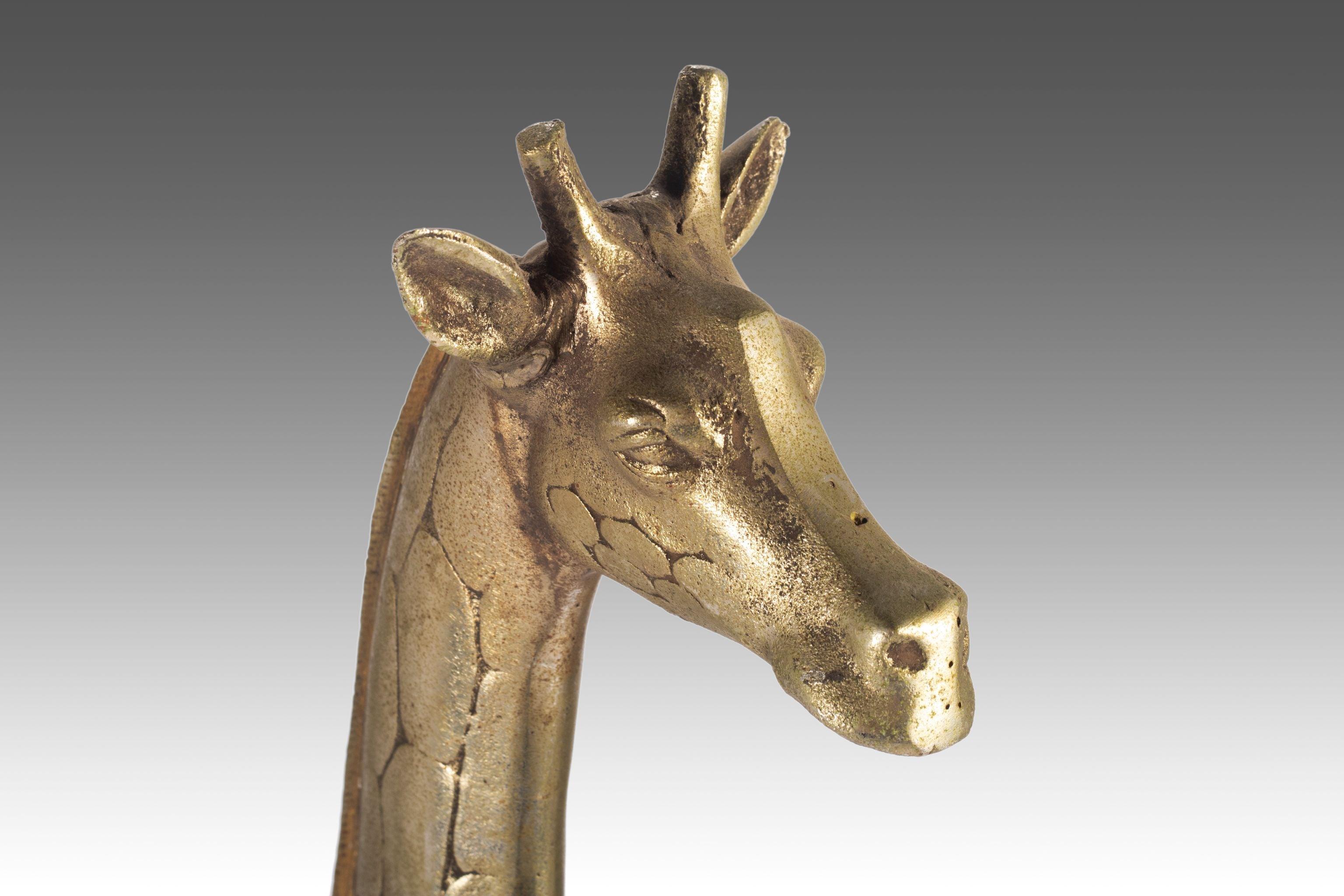 brass giraffe figurine