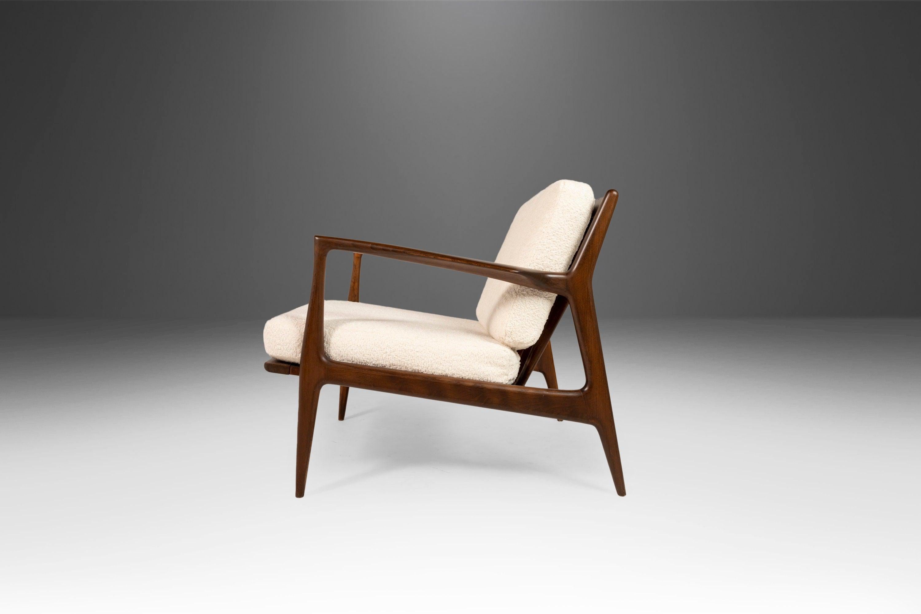 Danish Set of Two '2' 'Blade' Lounge Chairs by Ib Kofod-Larsen for Selig, Denmark, 1950