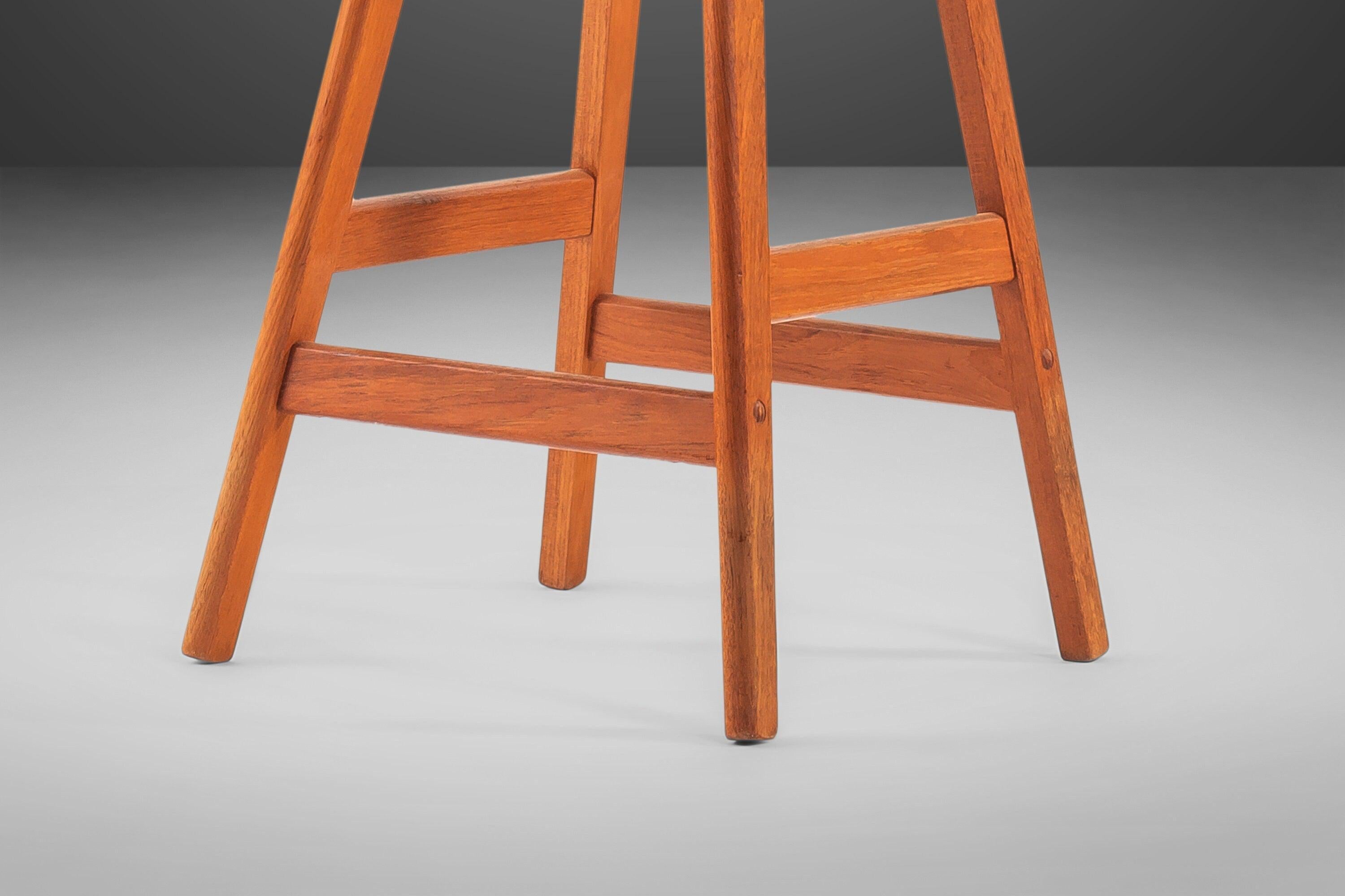 Set of Two '2' Counter Height Barstools by Vamdrup Stolefabrik in Teak For Sale 2