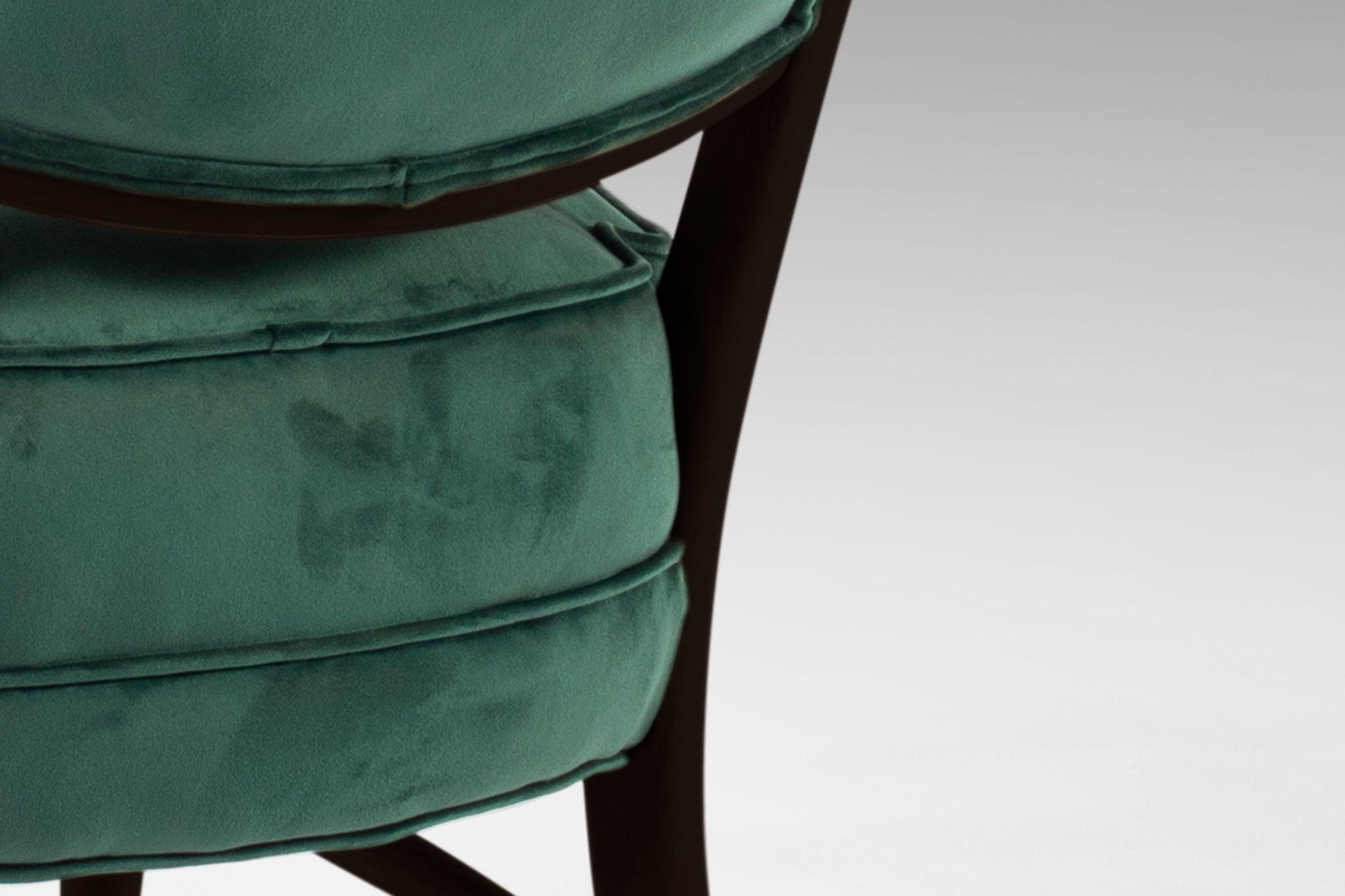 Ensemble de deux chaises Maxwell Royal American à haut dossier « 2 » en bois d'ébène, États-Unis en vente 3