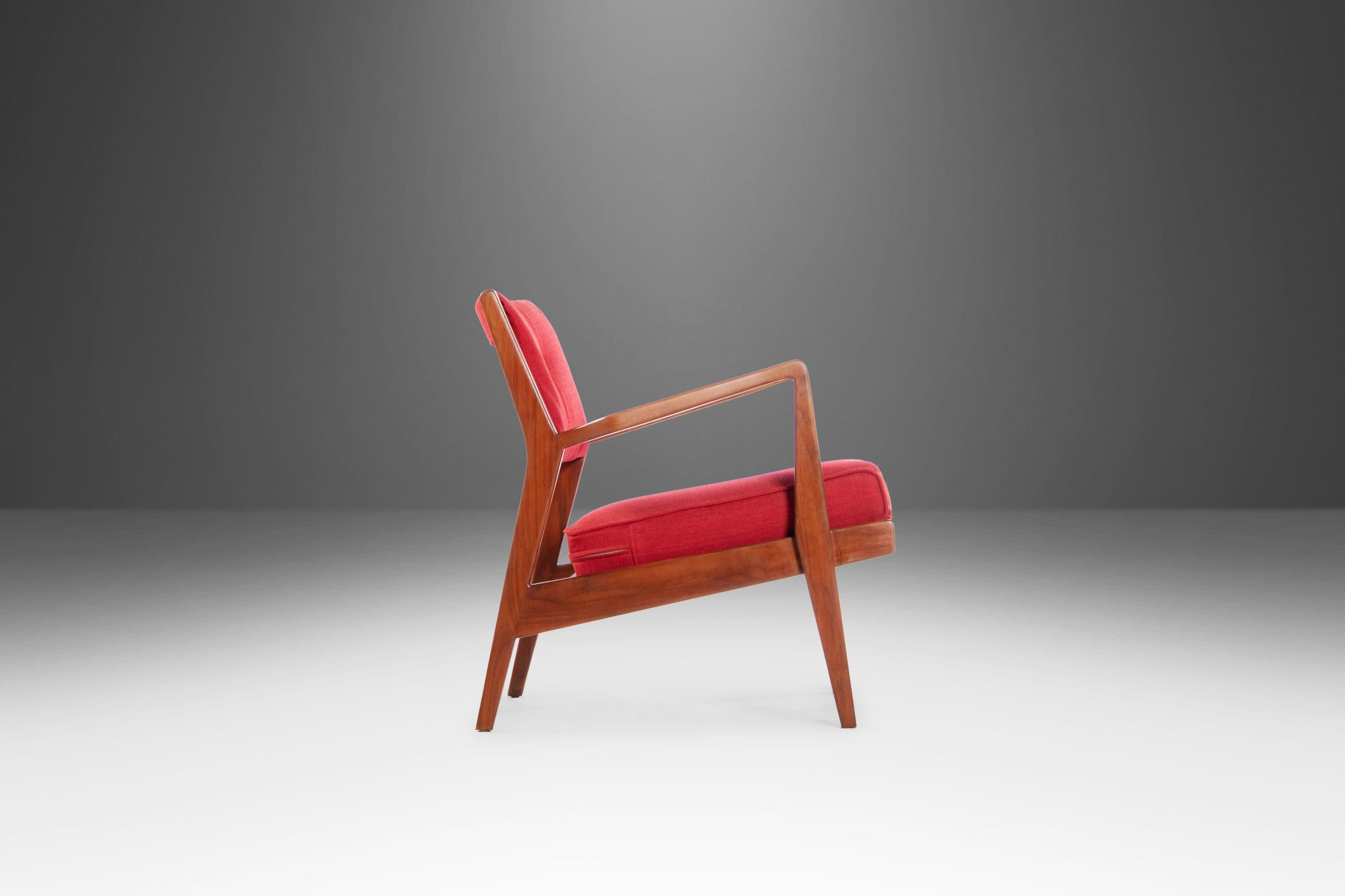 Mid-20th Century Set of Two '2' Jens Risom for Knoll Lounge Chairs Model U-430, USA, c. 1960's