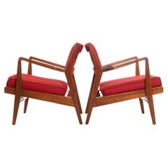 Set of Two '2' Jens Risom for Knoll Lounge Chairs Model U-430, USA, c. 1960's