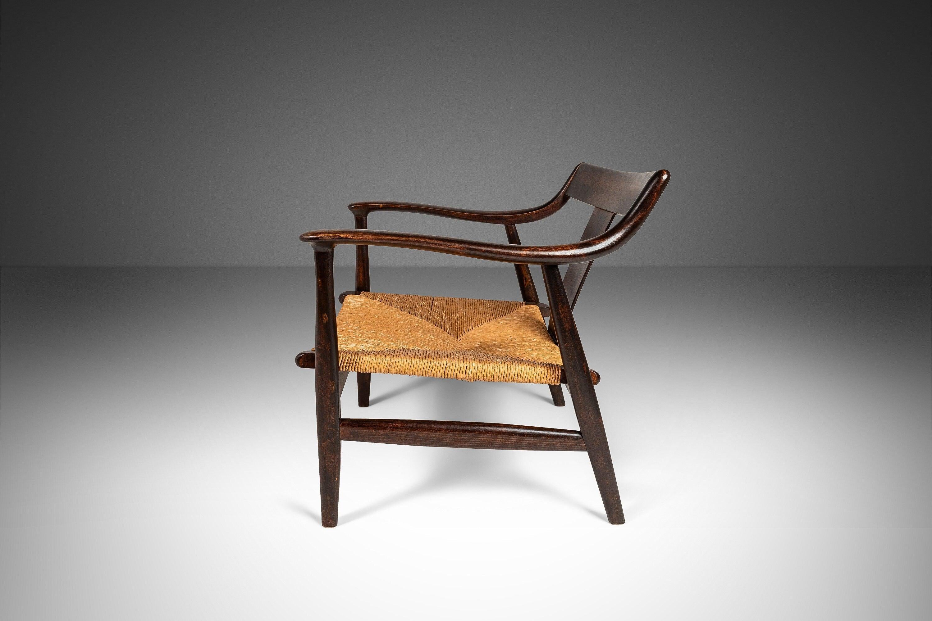 Satz von zwei (2) Mid Century Modern Low Profile Lounge Chairs mit Original Drossel  im Zustand „Gut“ im Angebot in Deland, FL