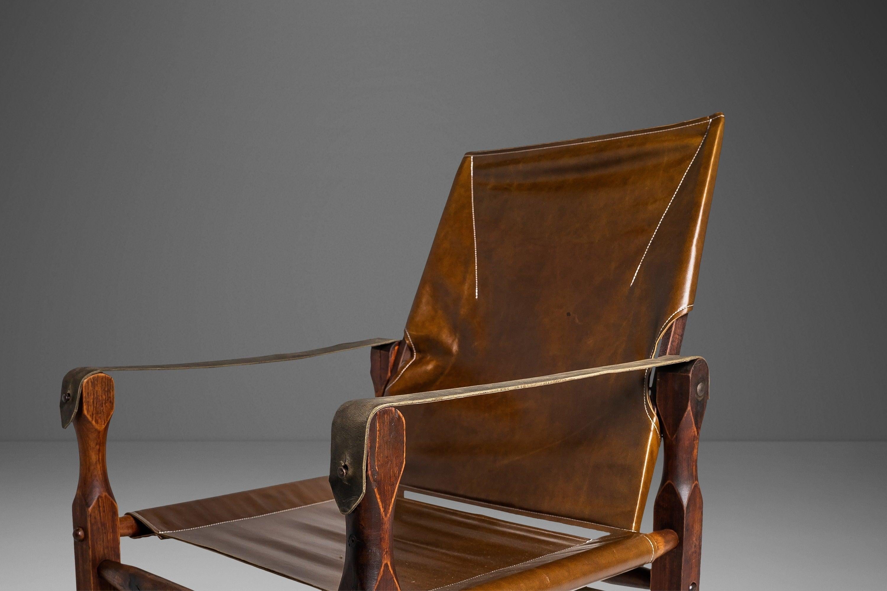 Set of Two (2) Safari Chairs by Kaare Klint for Rud Rasmussen, Denmark, c. 1960s 3