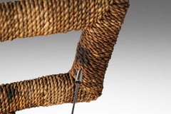 Set of Two (2) Substantial Campaign Bar Height Bar Stools by Maitland-Smith, 80s