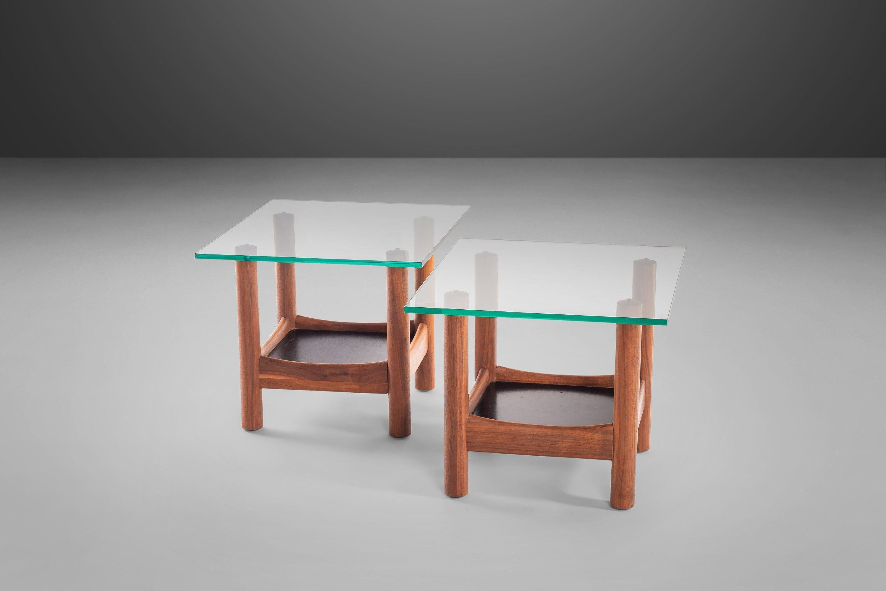 Set of Two (2) Tubular End Tables After Adrian Pearsall for Craft, c. 1960s For Sale 2