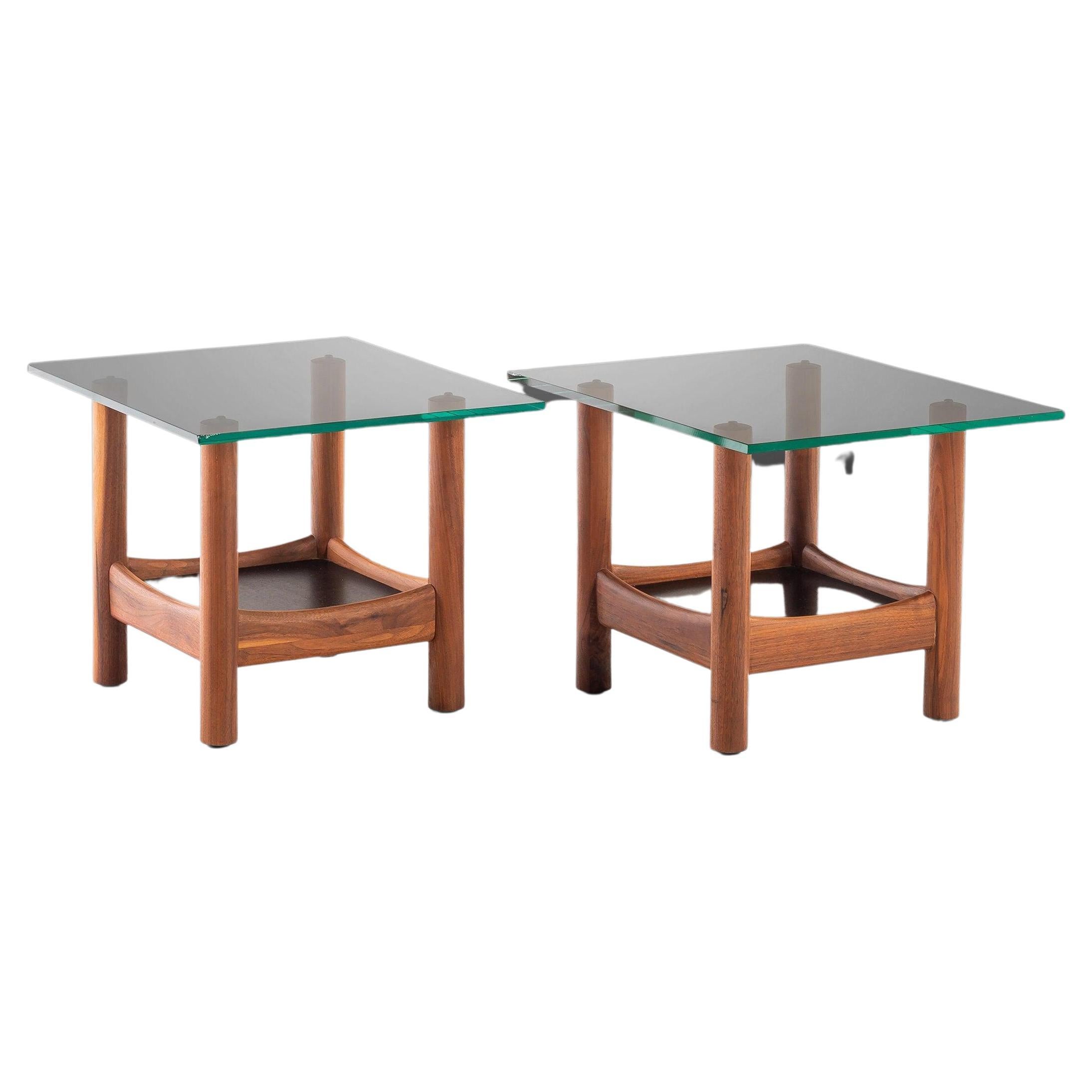 Set of Two (2) Tubular End Tables After Adrian Pearsall for Craft, c. 1960s For Sale
