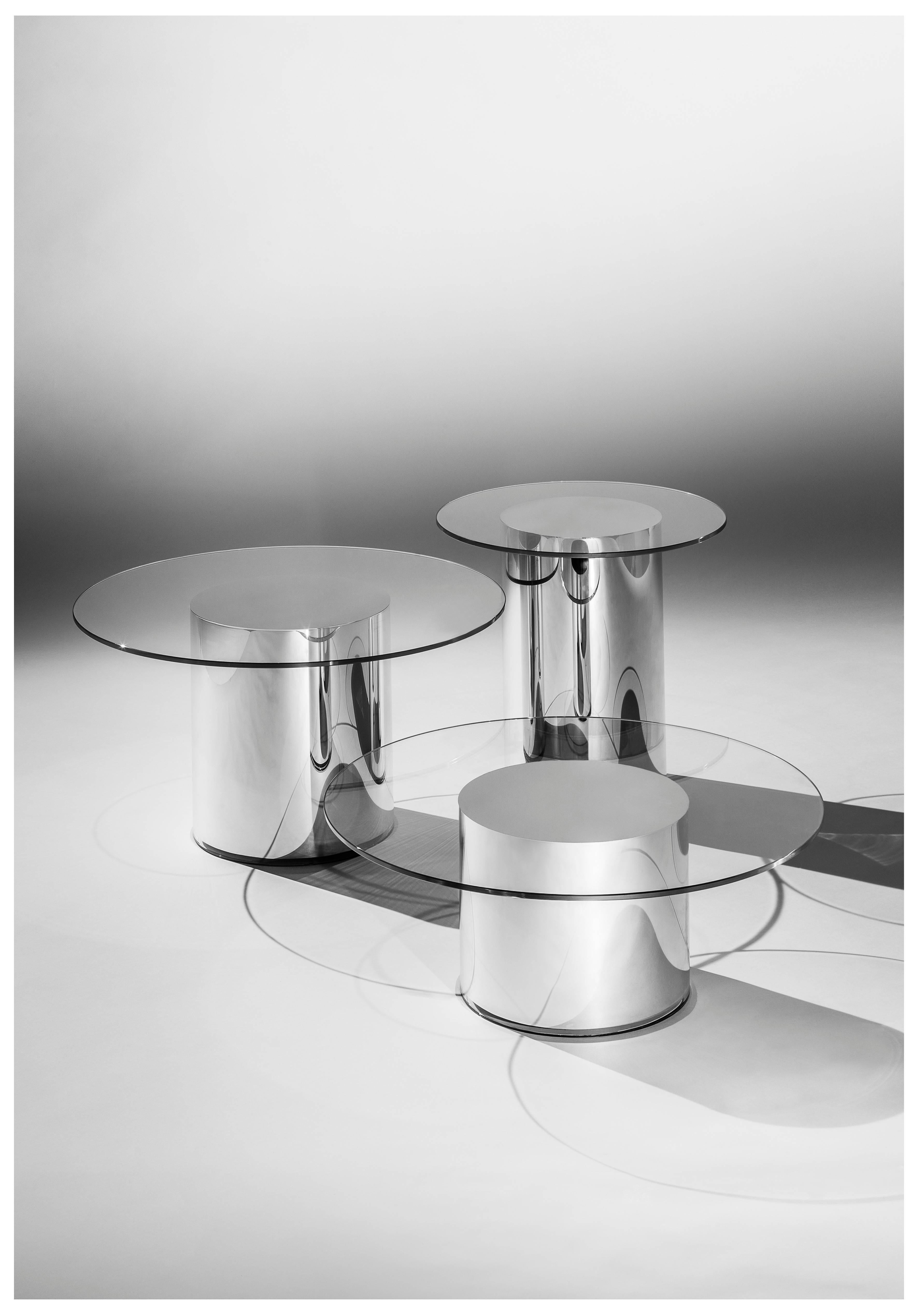 Set of Two 2001 Side Tables by Ramon Úbeda and Otto Canalda for BD For Sale 3