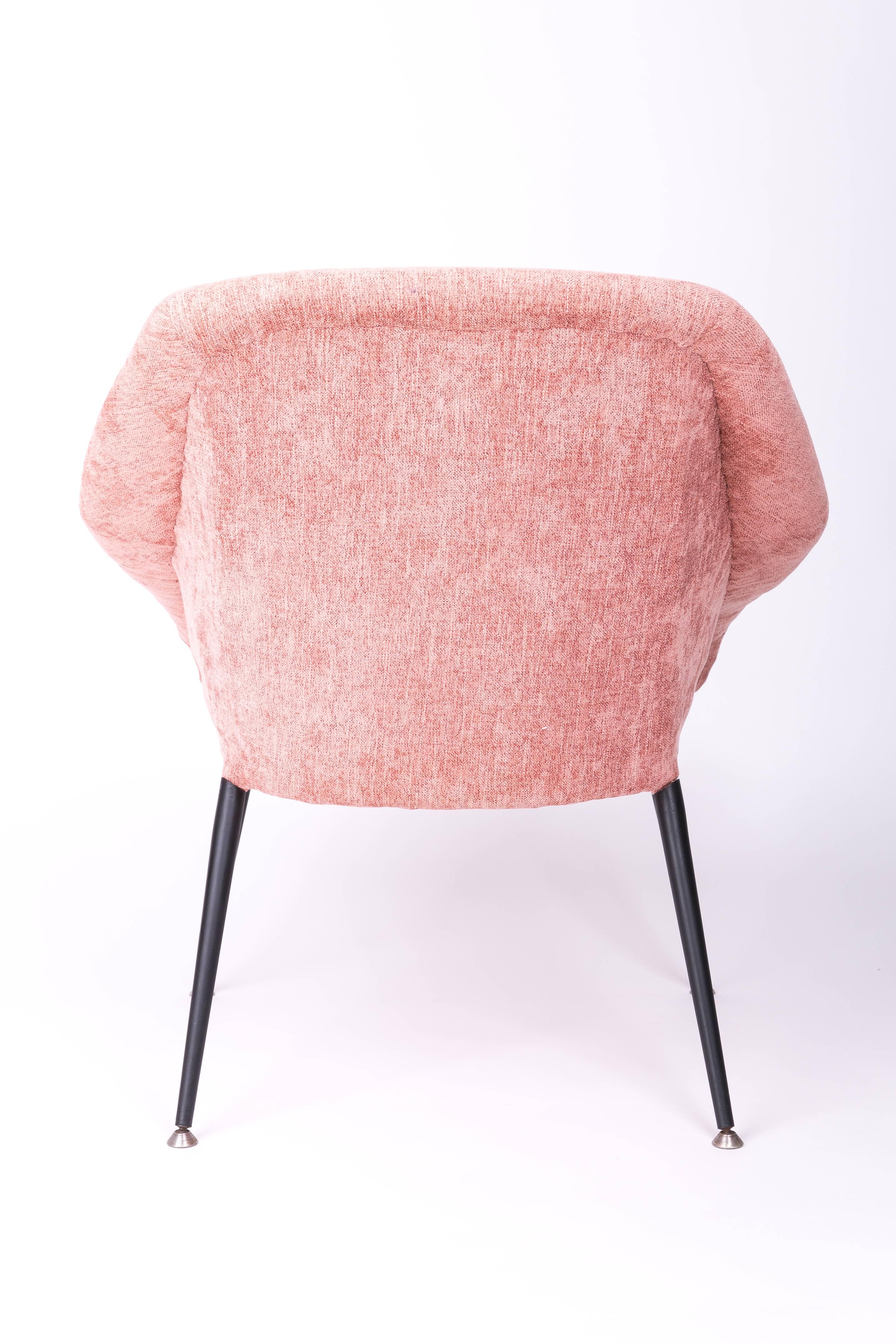 Mid-Century Modern Set of Two 20th Century Baby Pink 