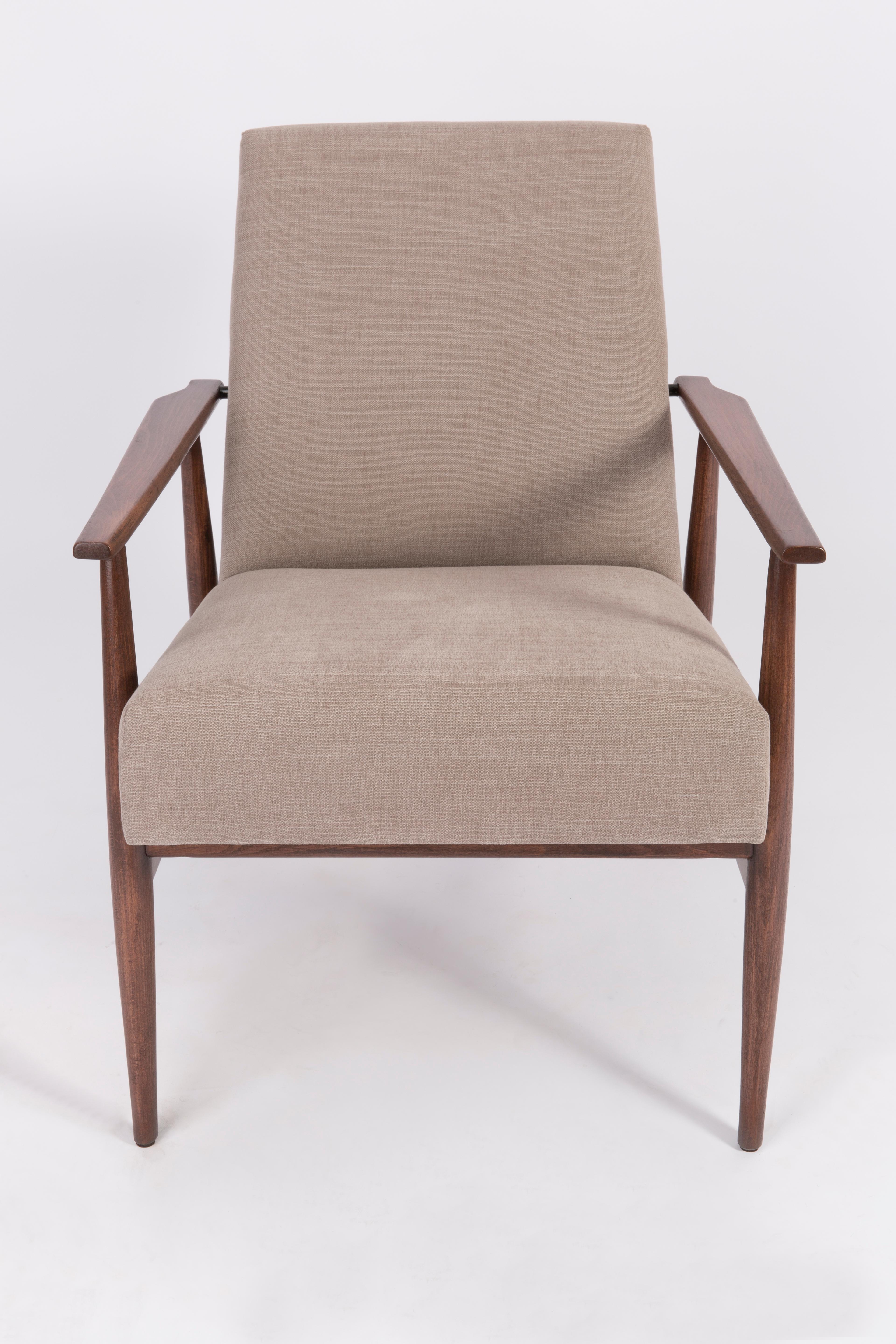 Set of Two 20th Century Beige Dante Armchairs, H. Lis, 1960s For Sale 1