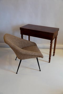 Set aus zwei beigefarbenen Clubsesseln „Eva“ des 20. Jahrhunderts, 1960er Jahre