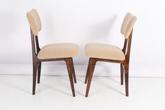 Juego de dos sillas Camel Boucle del siglo XX, años 60