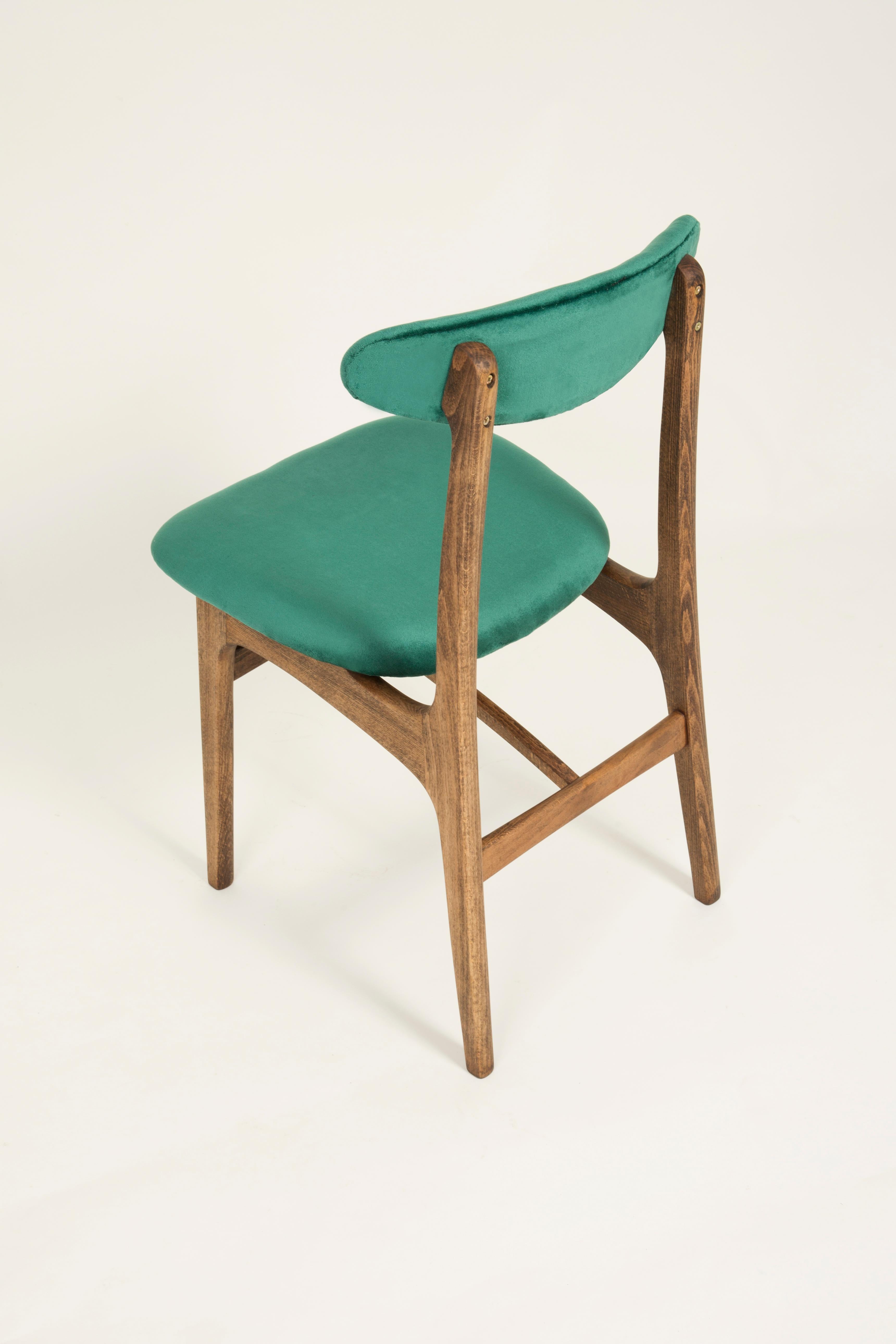 Textile Set of Two 20th Century Dark Green Rajmund Halas Chairs, Europe, 1960s. For Sale