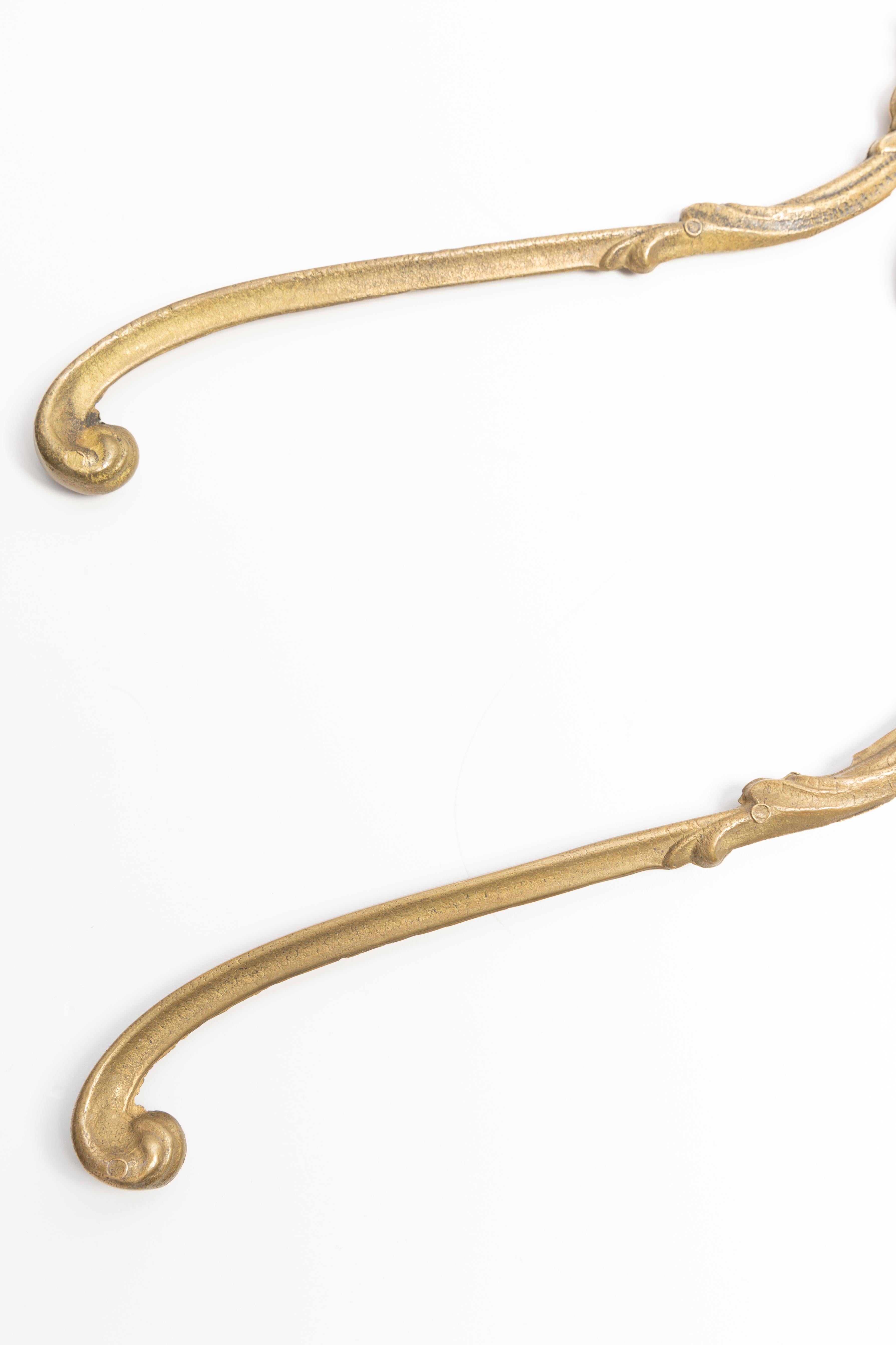 Stainless Steel Set of Two 20th Century Gold Hangers, Germany, Europe, 1960s For Sale