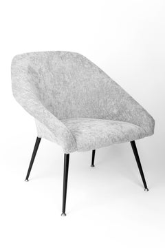 Set di due poltrone club "Eva" grigie del XX secolo, anni '60