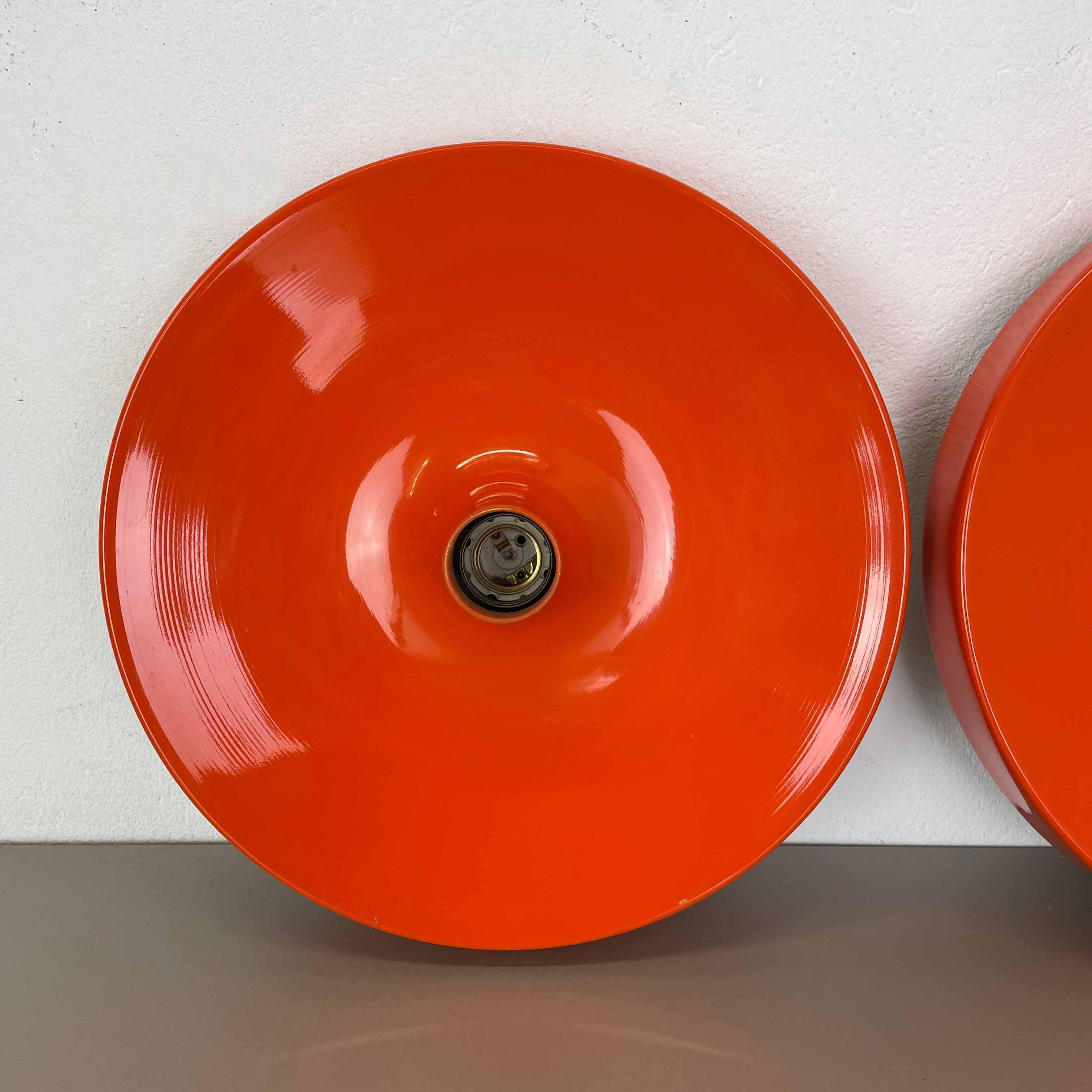 Set of Two Charlotte Perriand Style Disc Wall Light by Staff, Germany 1970s In Good Condition For Sale In Kirchlengern, DE