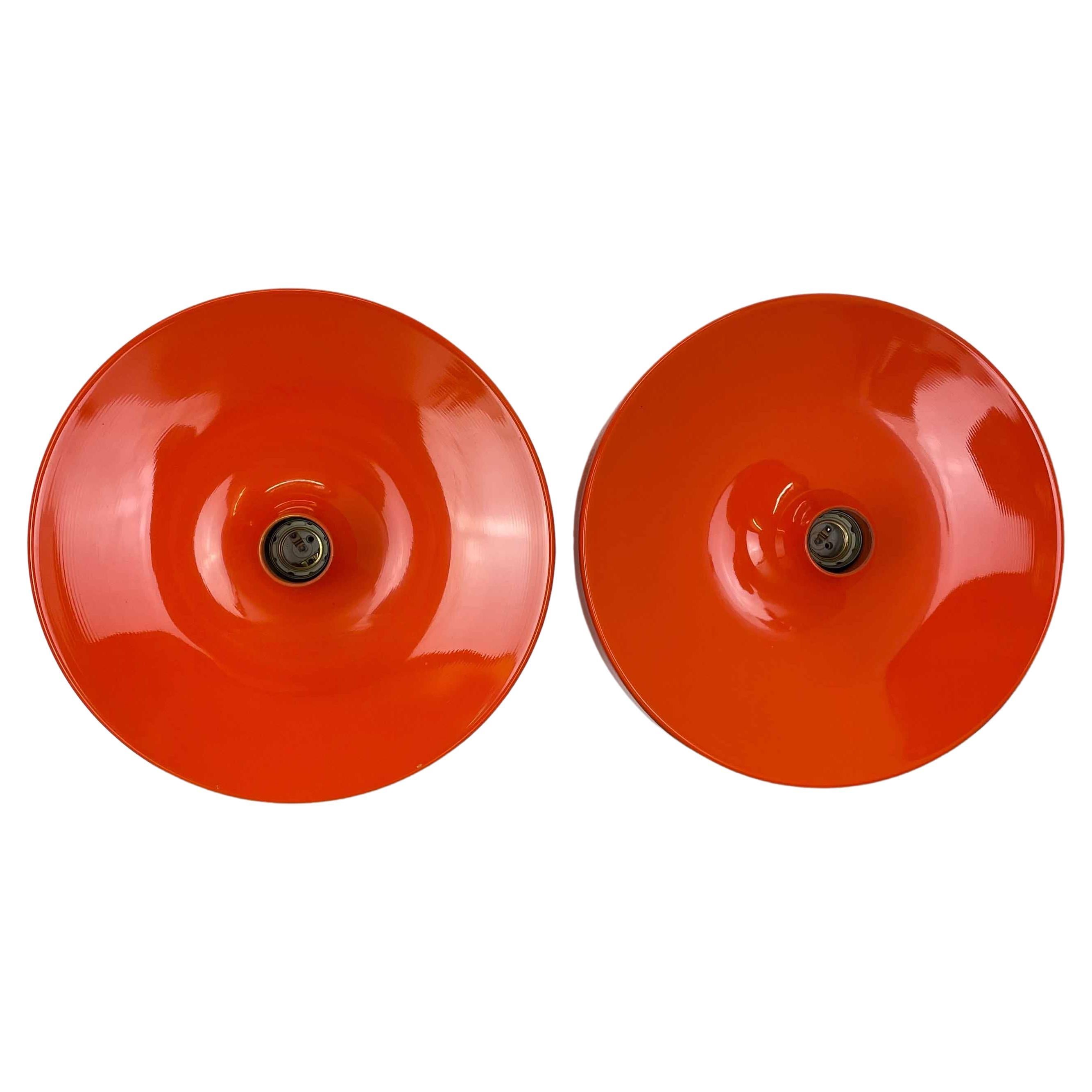 Set of Two Charlotte Perriand Style Disc Wall Light by Staff, Germany 1970s