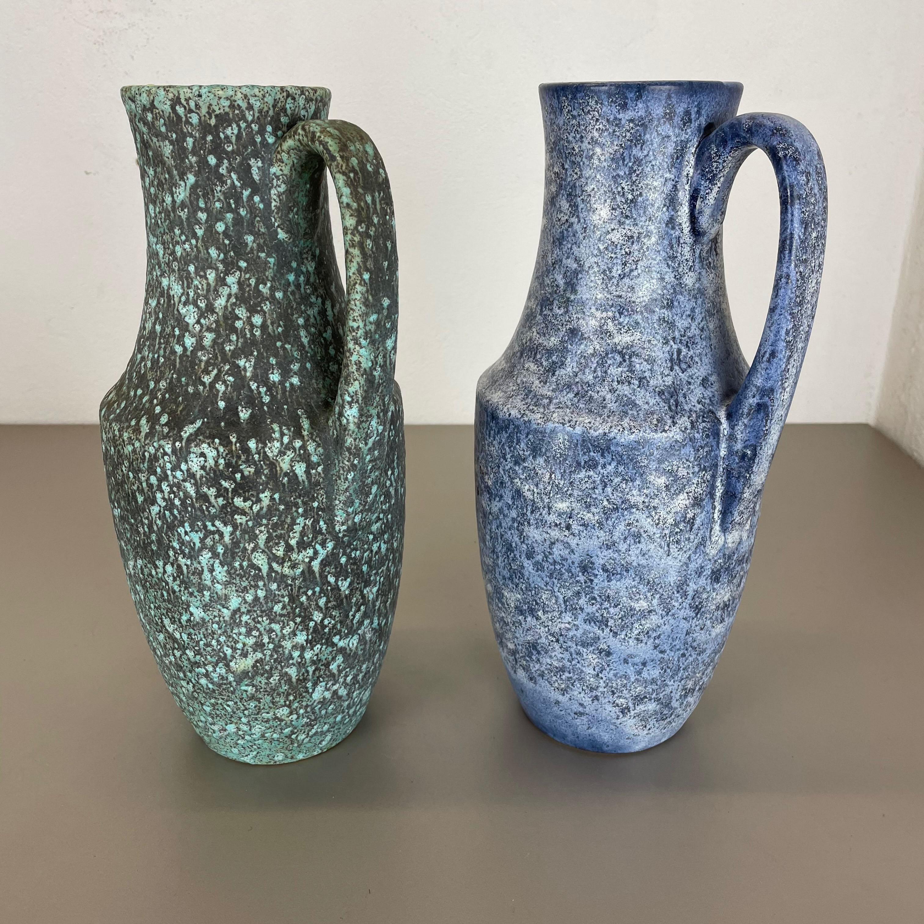 Set of Two Pottery Fat Lava 