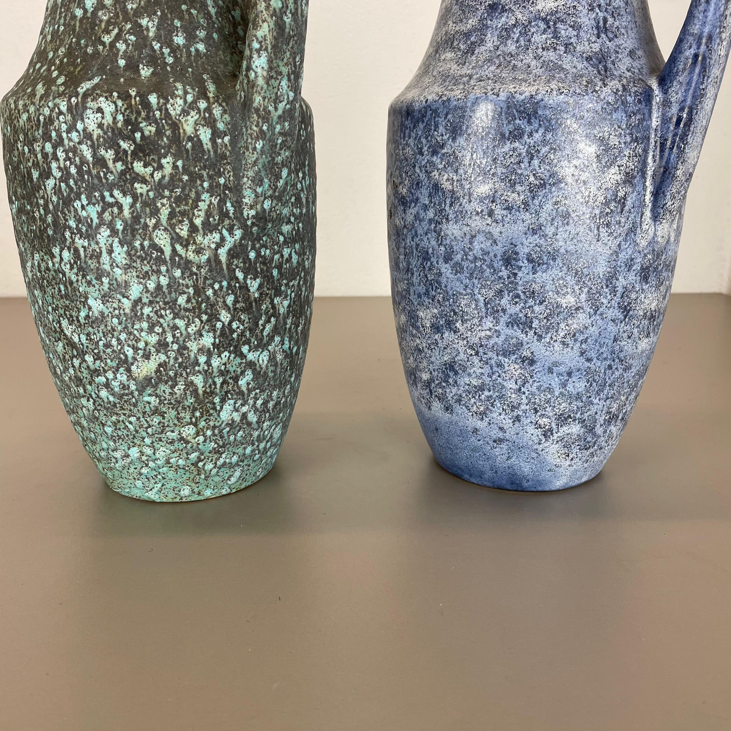Set of Two Pottery Fat Lava 