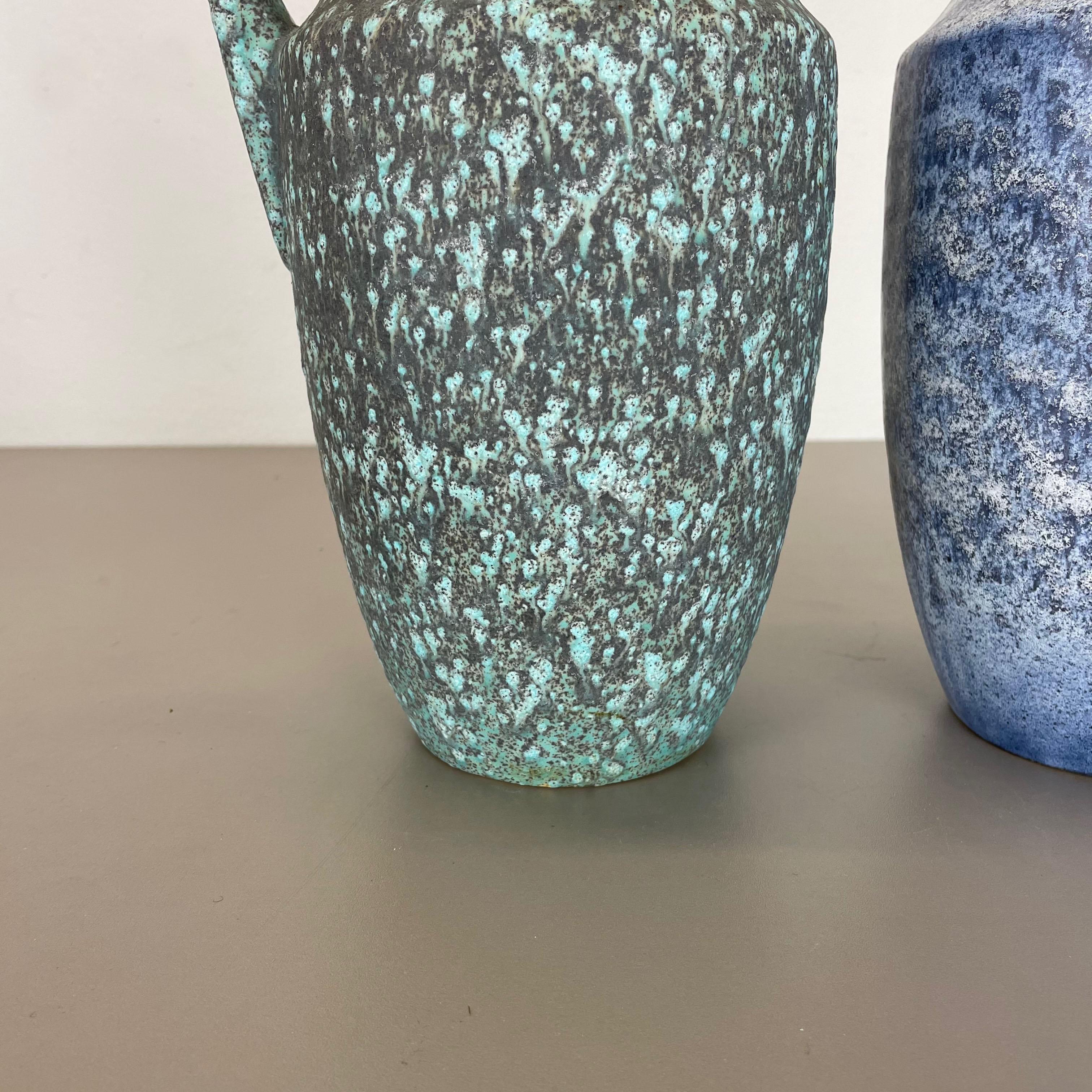 Set von zwei „Supercolor“-Vasen aus Keramik „Flatt Lava“ von Scheurich Deutschland WGP im Zustand „Gut“ im Angebot in Kirchlengern, DE