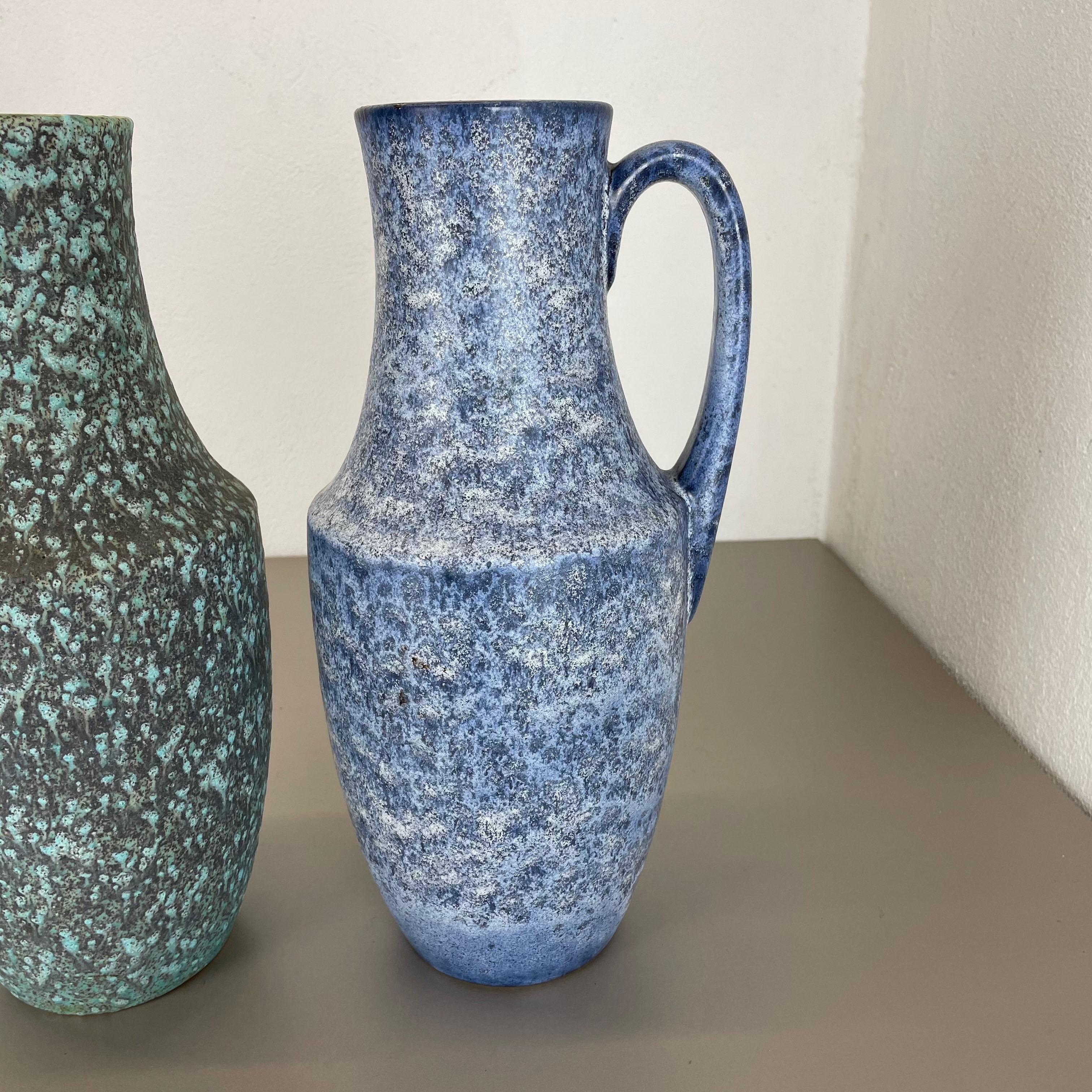 Set von zwei „Supercolor“-Vasen aus Keramik „Flatt Lava“ von Scheurich Deutschland WGP im Angebot 3