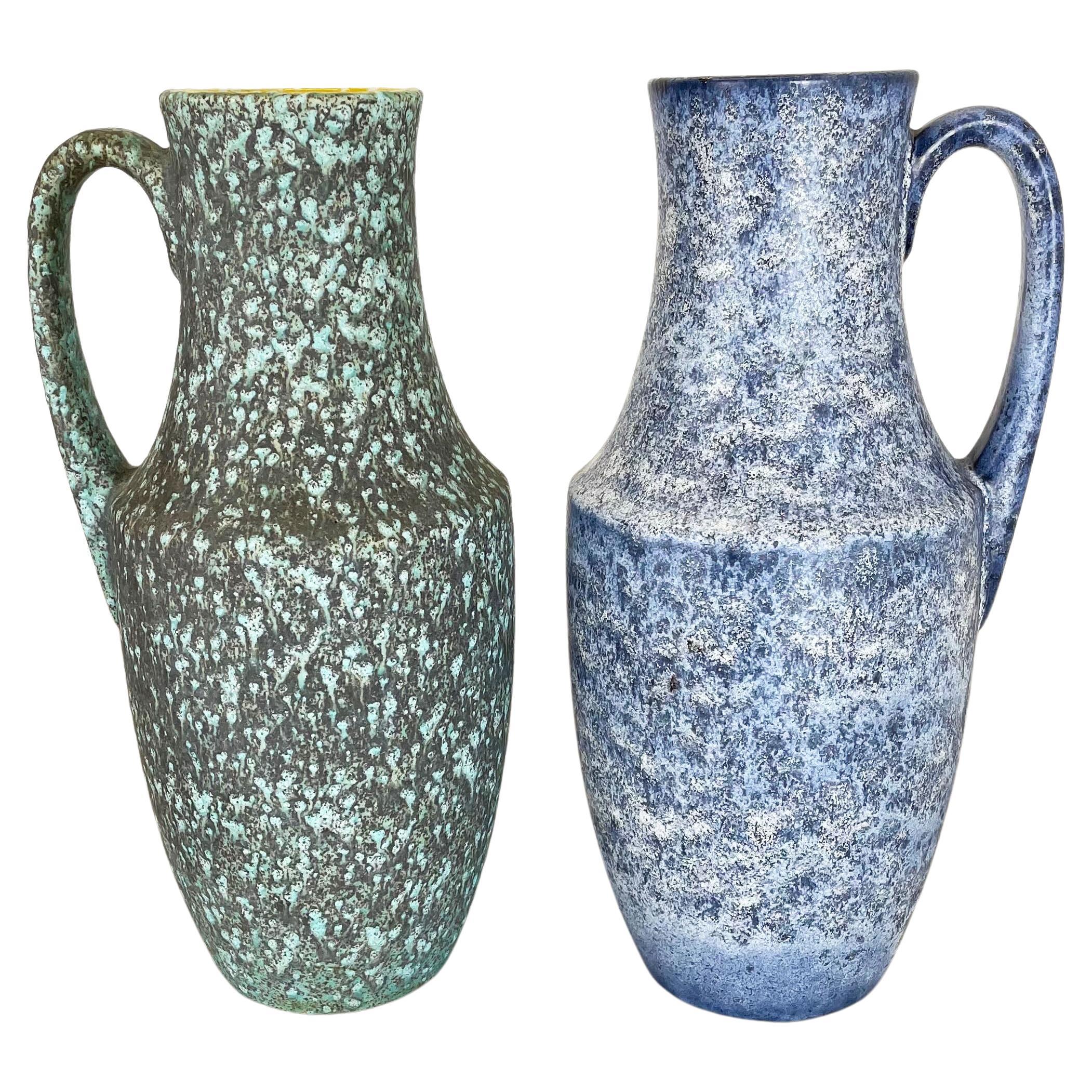 Set von zwei „Supercolor“-Vasen aus Keramik „Flatt Lava“ von Scheurich Deutschland WGP im Angebot