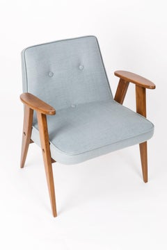 Set of Two 366 Green Armchairs, Jozef Chierowski, 1960s