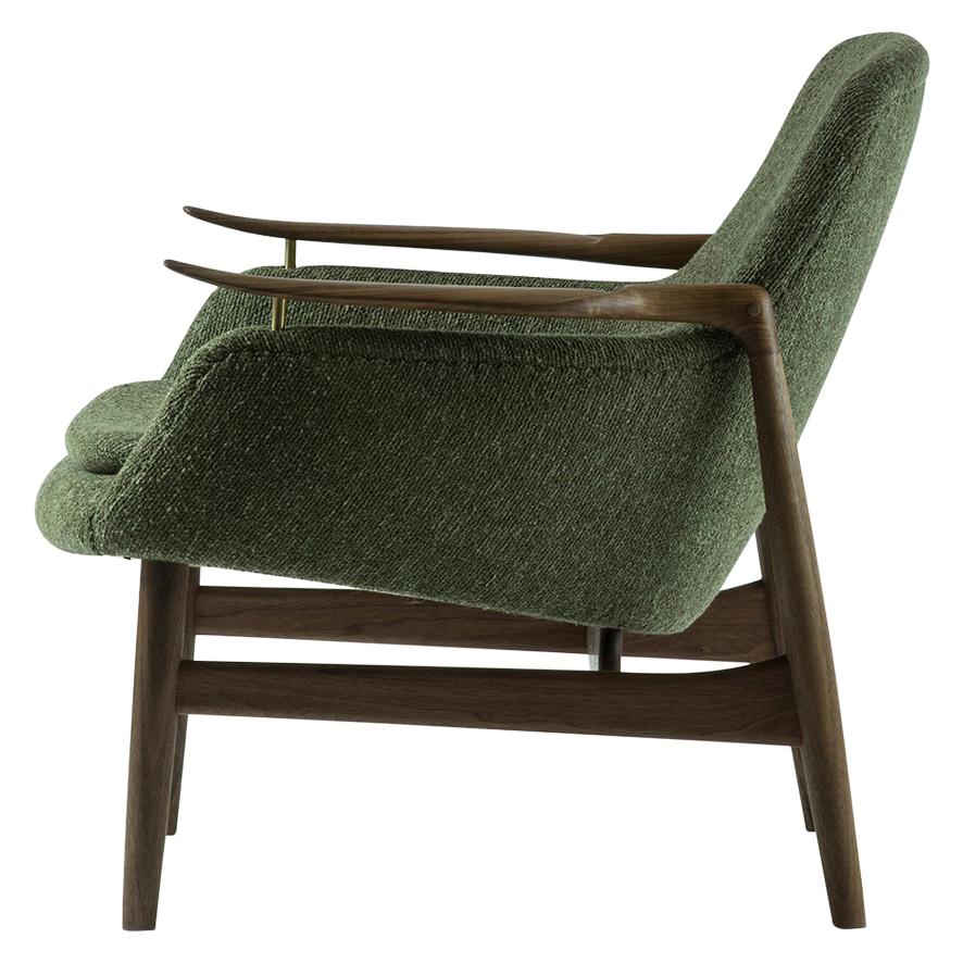 Danish Set of Two 53 Chairs in Fabric and Wood by Finn Juhl