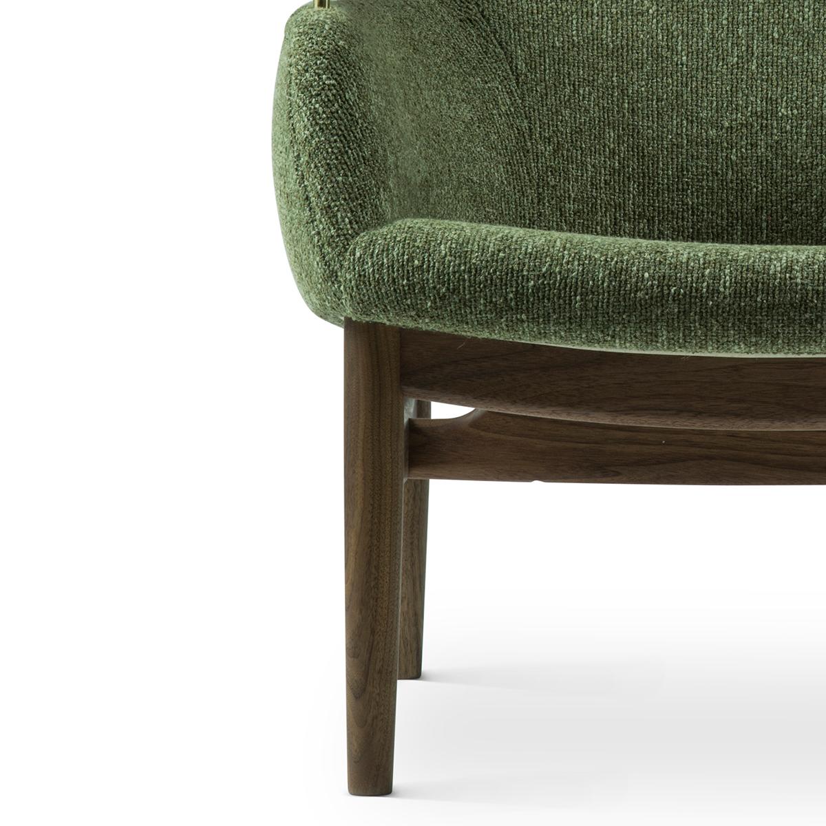 Set of Two 53 Chairs in Fabric and Wood by Finn Juhl 1