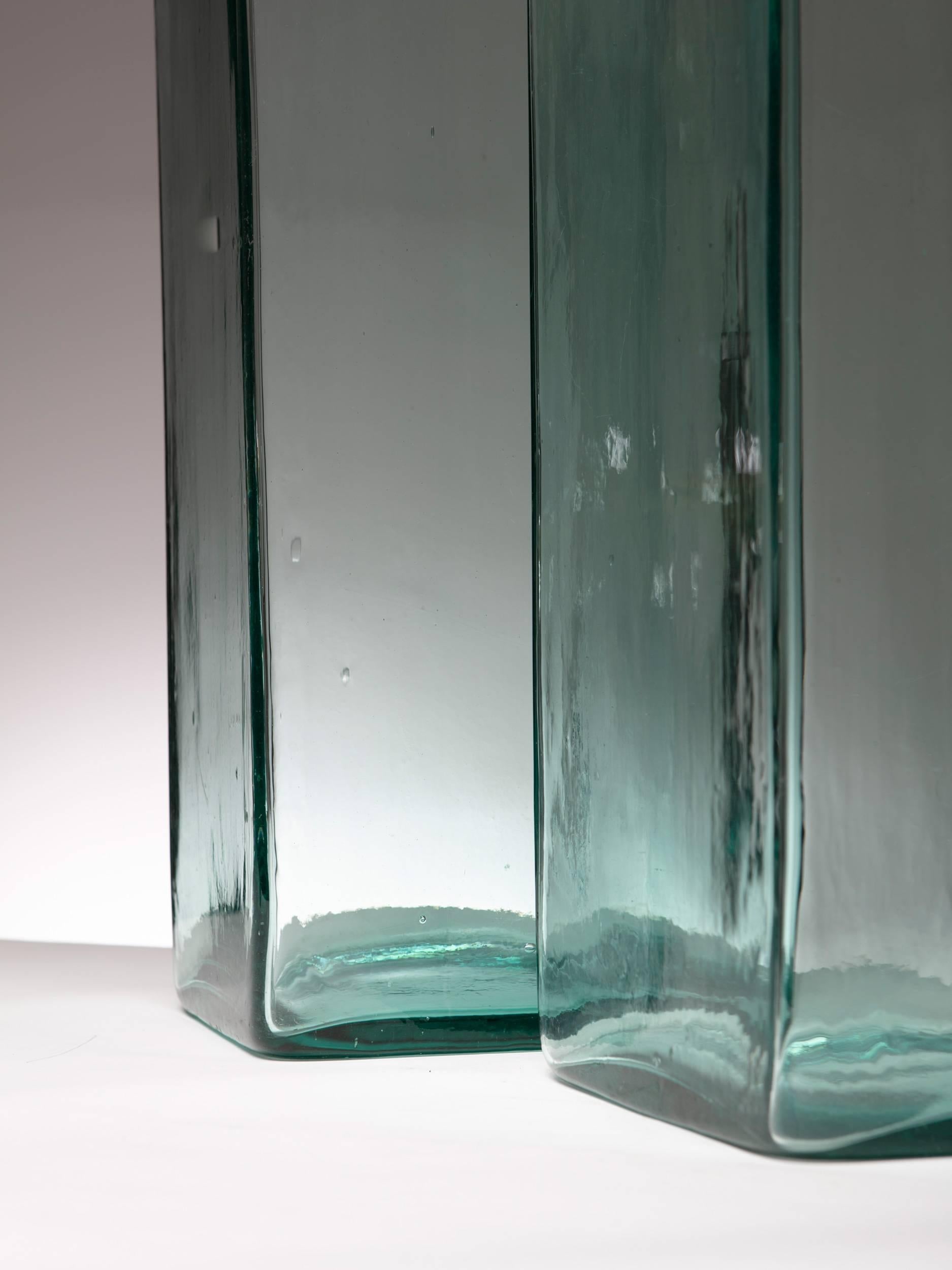 Set of Two Large Murano Glass Vases, Italy, 1960s In Good Condition In Milan, IT